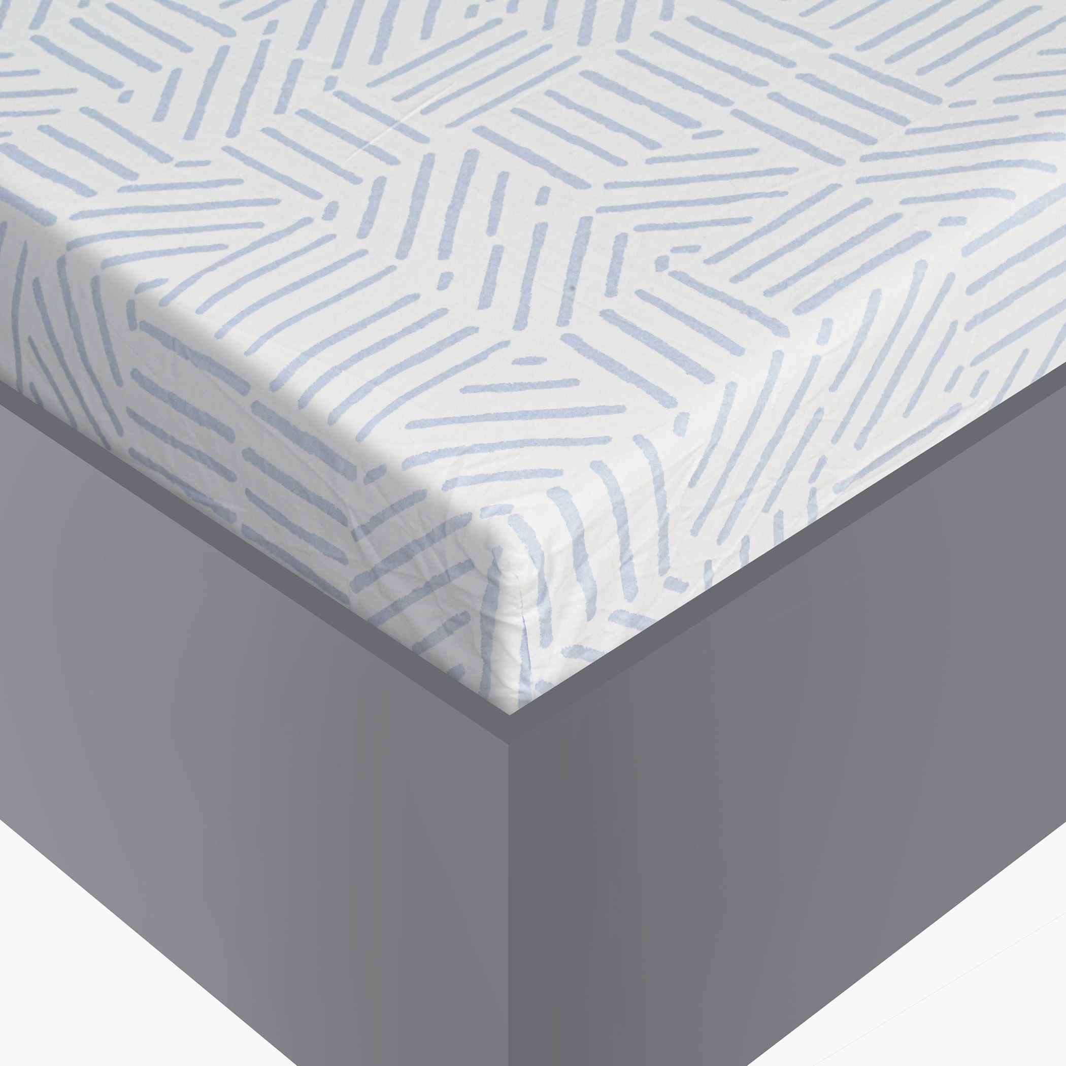 شرشف مطّاطي قطن كينج بطبعات سيناكي من ماديسون - 180x200+25 سم-hbxhomeware-hbxbedroom-image-2