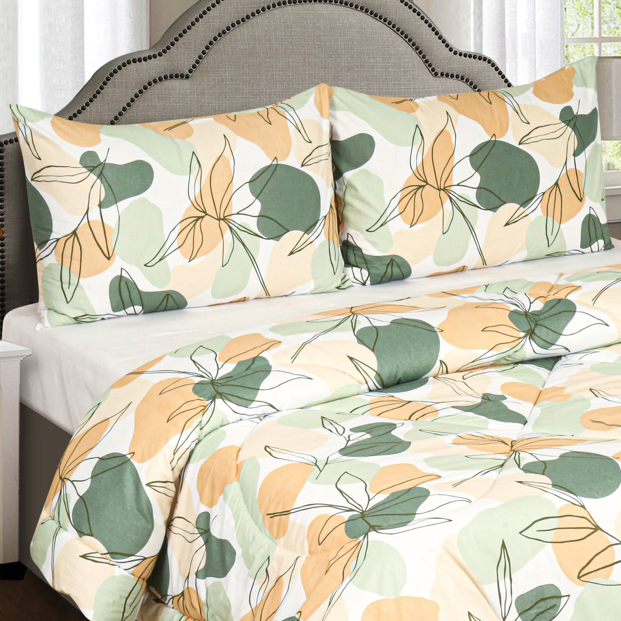 طقم لحاف توين 144 خيط قطن بطبعات 3 قطع أوني من ماديسون - 160x220 سم-hbxkidsandyouth-beddingandfurnishings-comfortersets-image-2