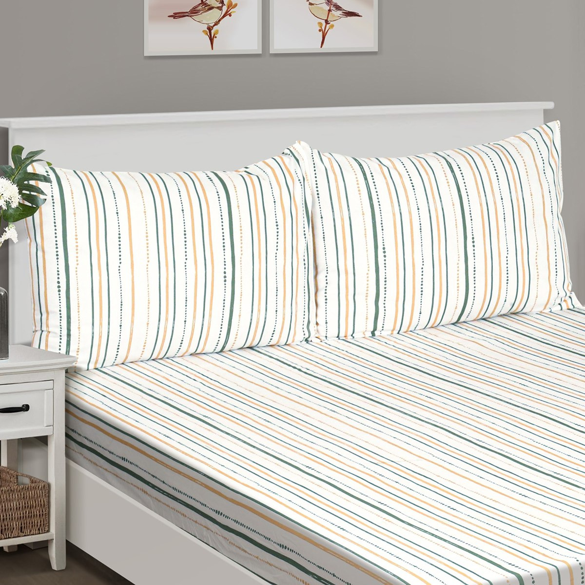 طقم غطاء وسادة قطن قطعتين بطبعات أوني من ماديسون - 50x75 سم-hbxhomeware-hbxbedroom-image-2