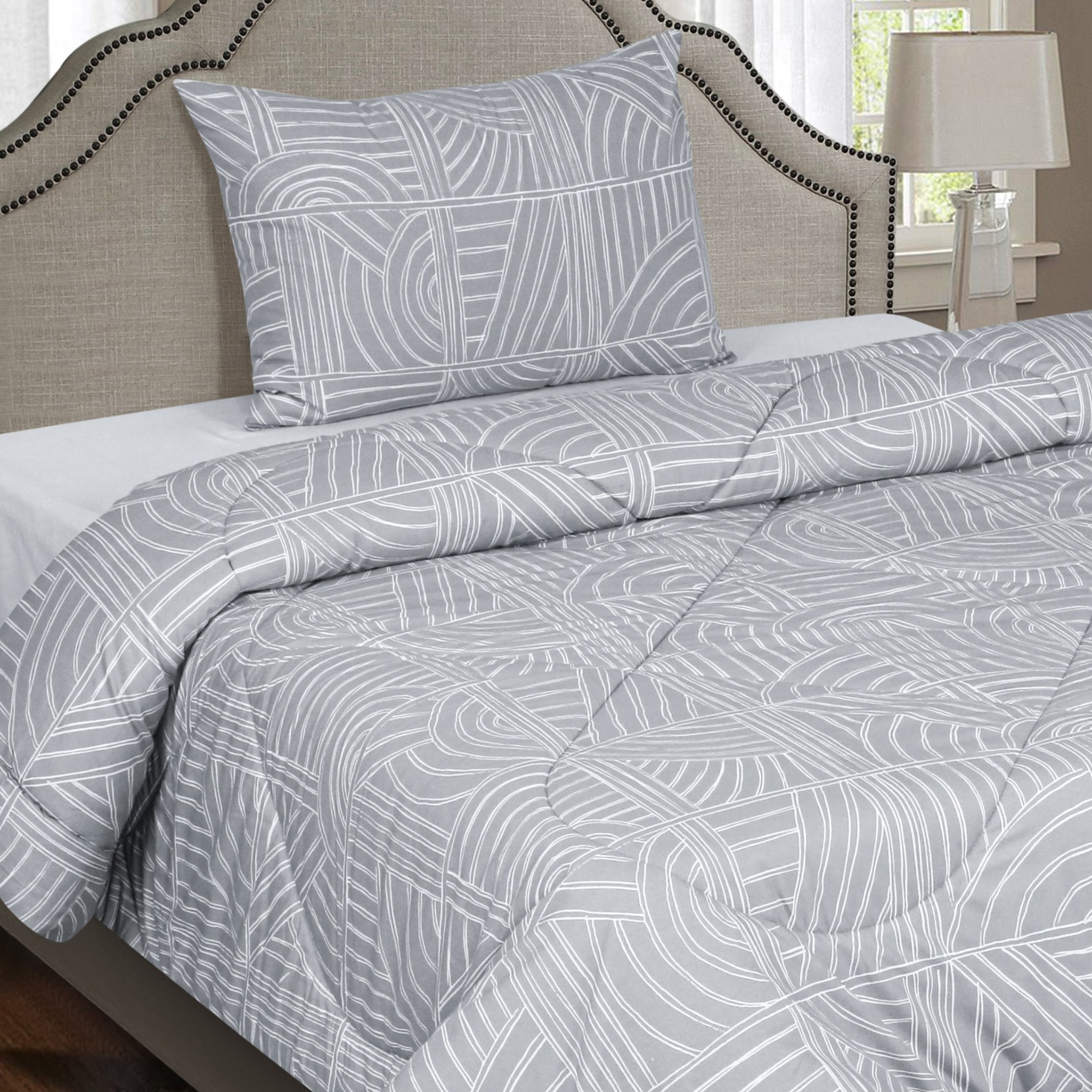 طقم لحاف قطن فردي بطبعات قطعتين تيلافي من أورورا - 135x220 سم-hbxkidsandyouth-beddingandfurnishings-comfortersets-image-2