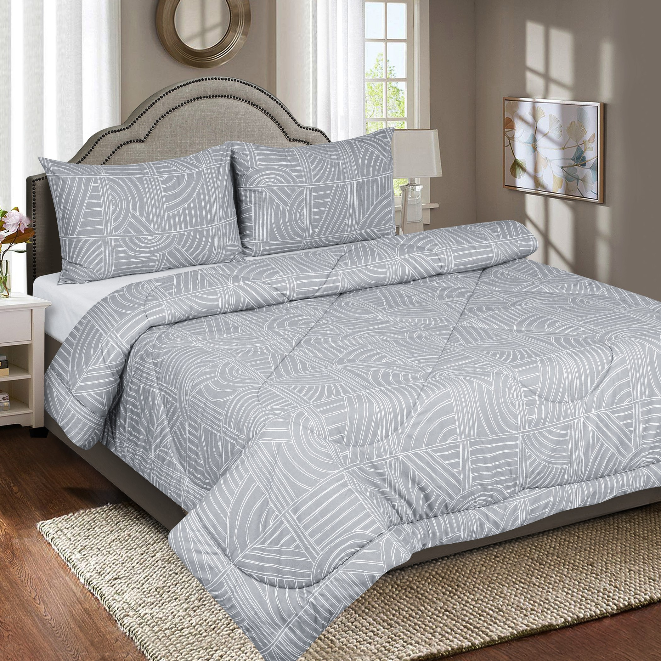 طقم لحاف توين قطن بطبعات 3 قطع تيلافي من أورورا - 160x220 سم-hbxkidsandyouth-beddingandfurnishings-comfortersets-image-1