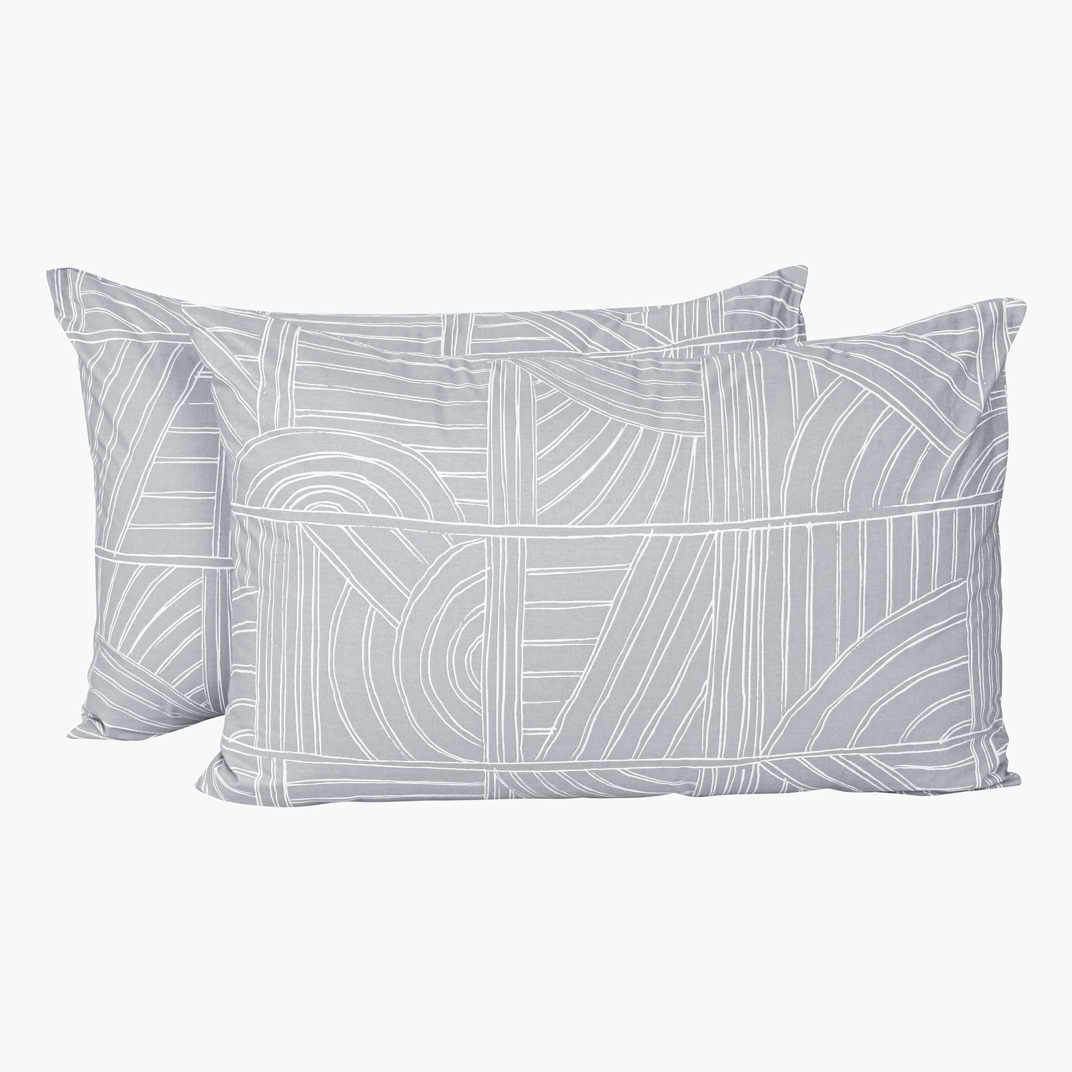طقم أغطية وسائد قطن 124 خيط قطعتين بطبعات تيلافي من أورورا - 50x75 سم-hbxhomeware-hbxbedroom-image-3