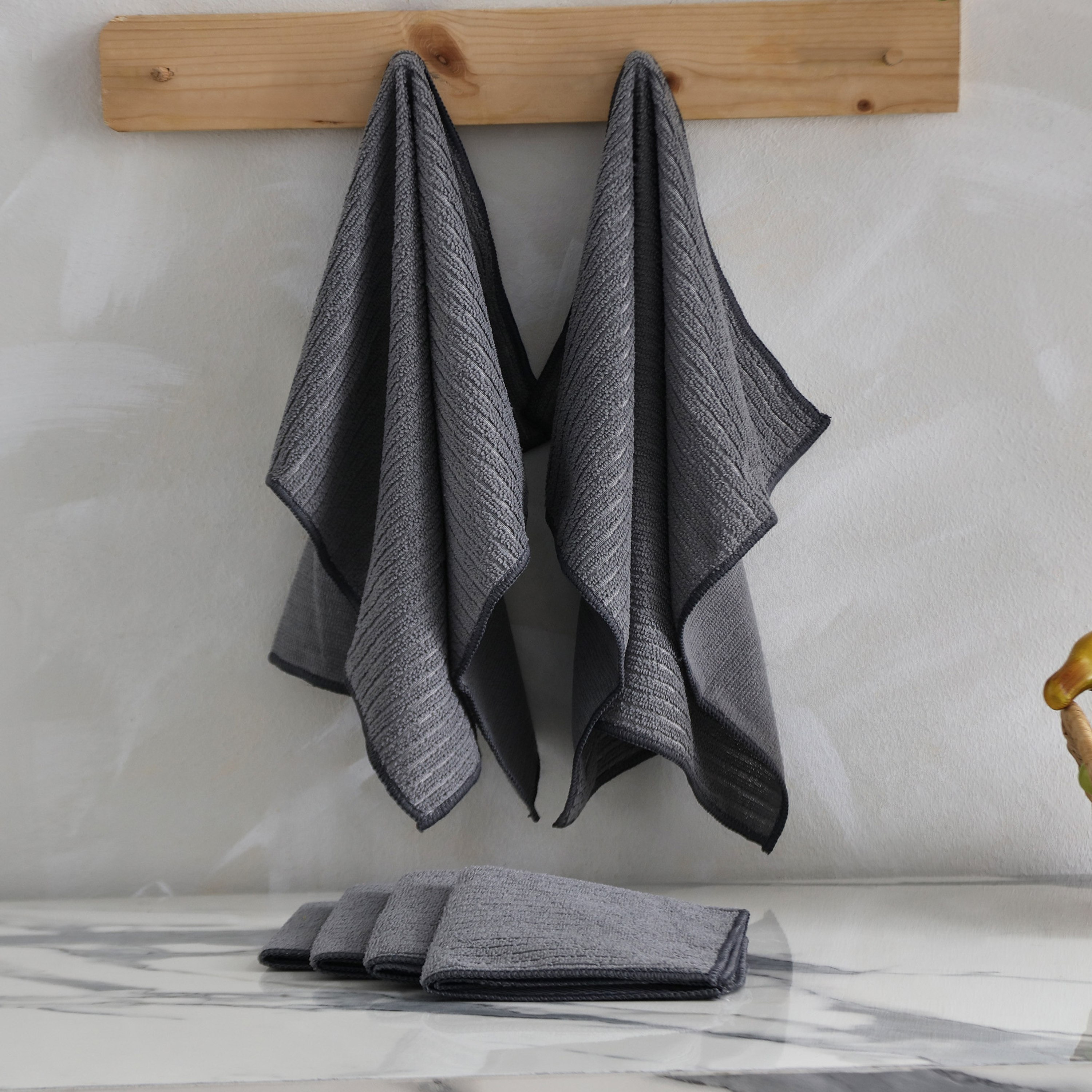 طقم مناشف مطبخ مايكروفايبر معاد تدويره من بريستول - 6 قطع-hbxhomeware-kitchenware-kitchenlinens-image-2