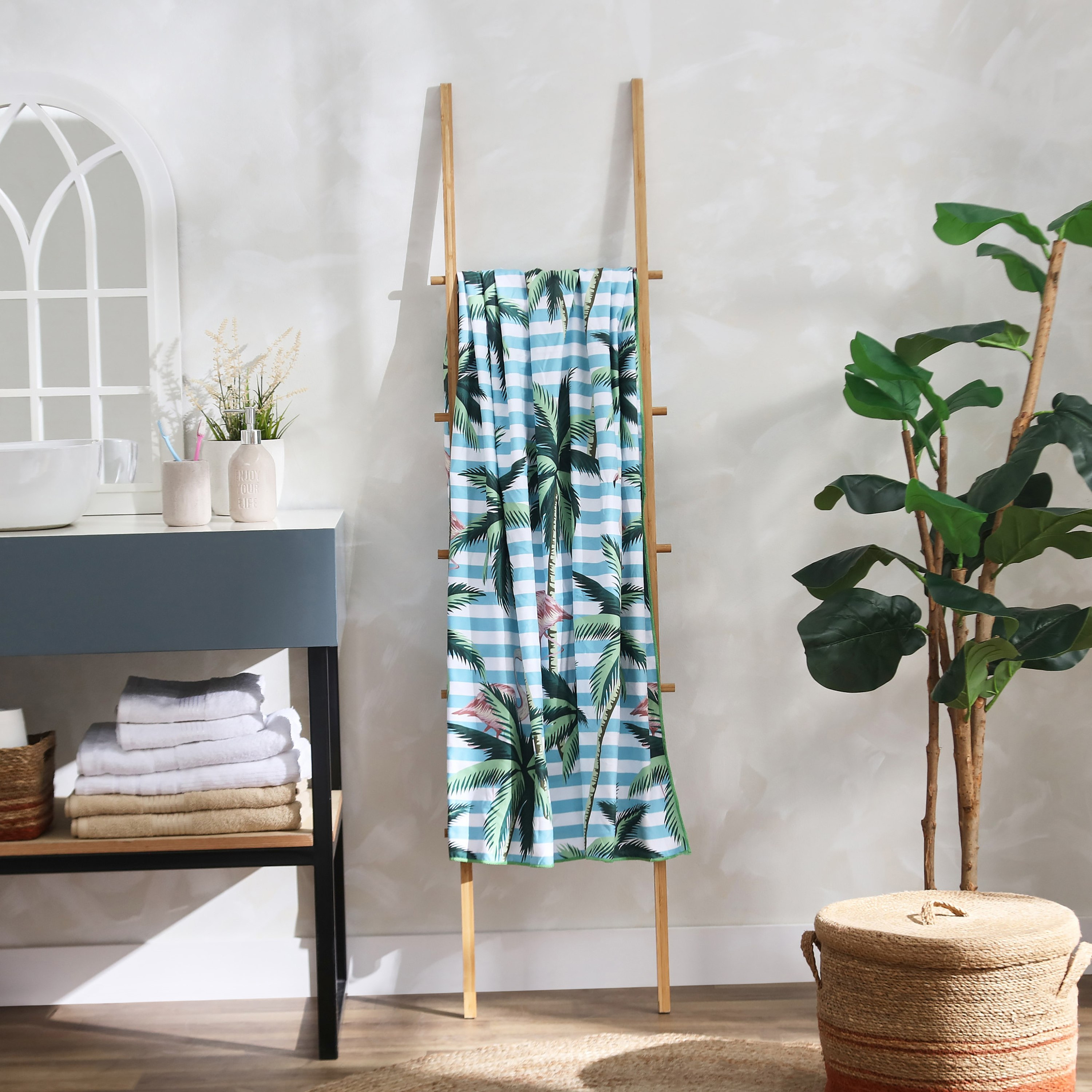 منشفة شاطئ بطبعات رقمية من لاجون - 110x170 سم-hbxbathroom-bathroomtextiles-image-6