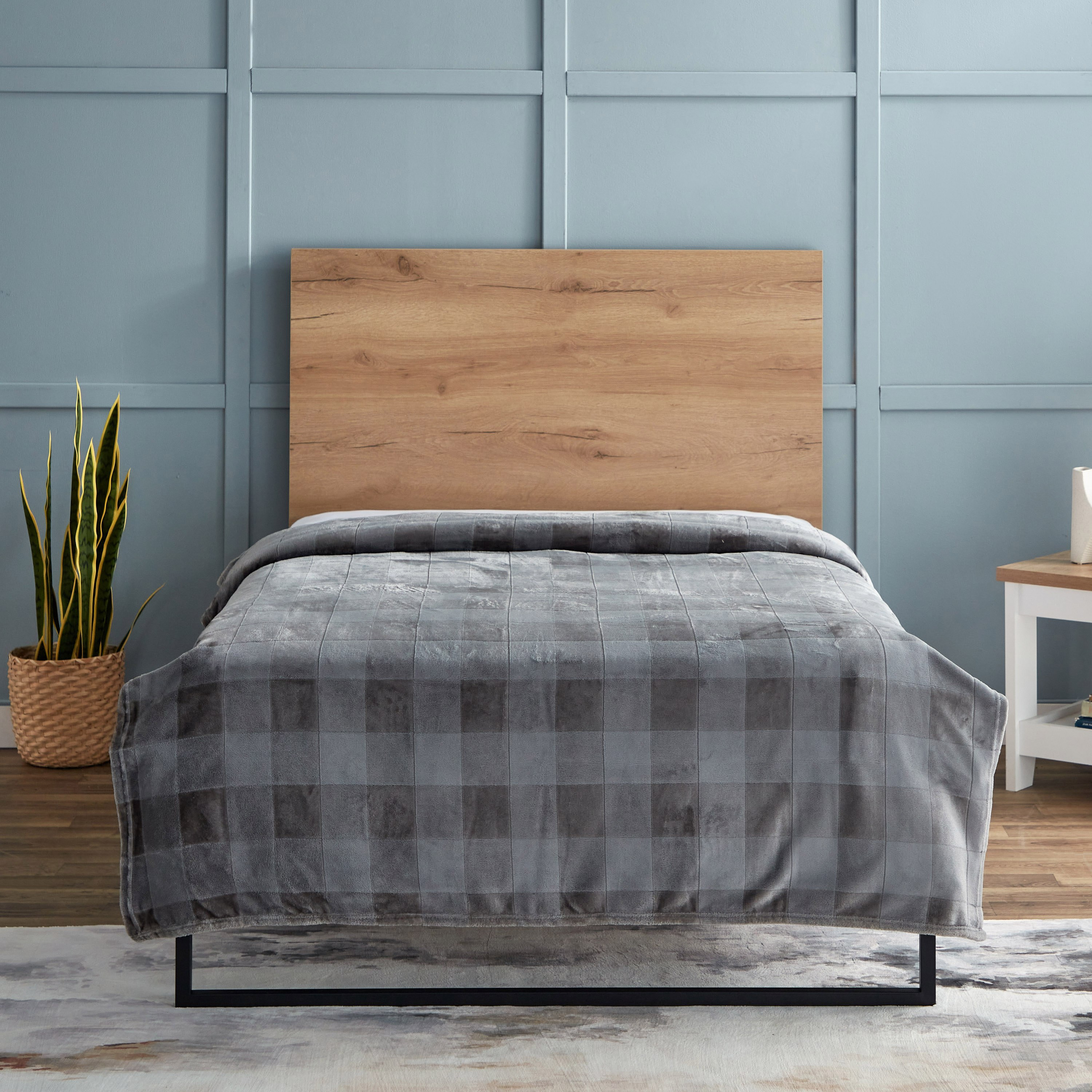 بطانية جاكارد كاروهات توين طبقة واحدة من ليور - 150x200 سم-hbxhomeware-hbxbedroom-image-2