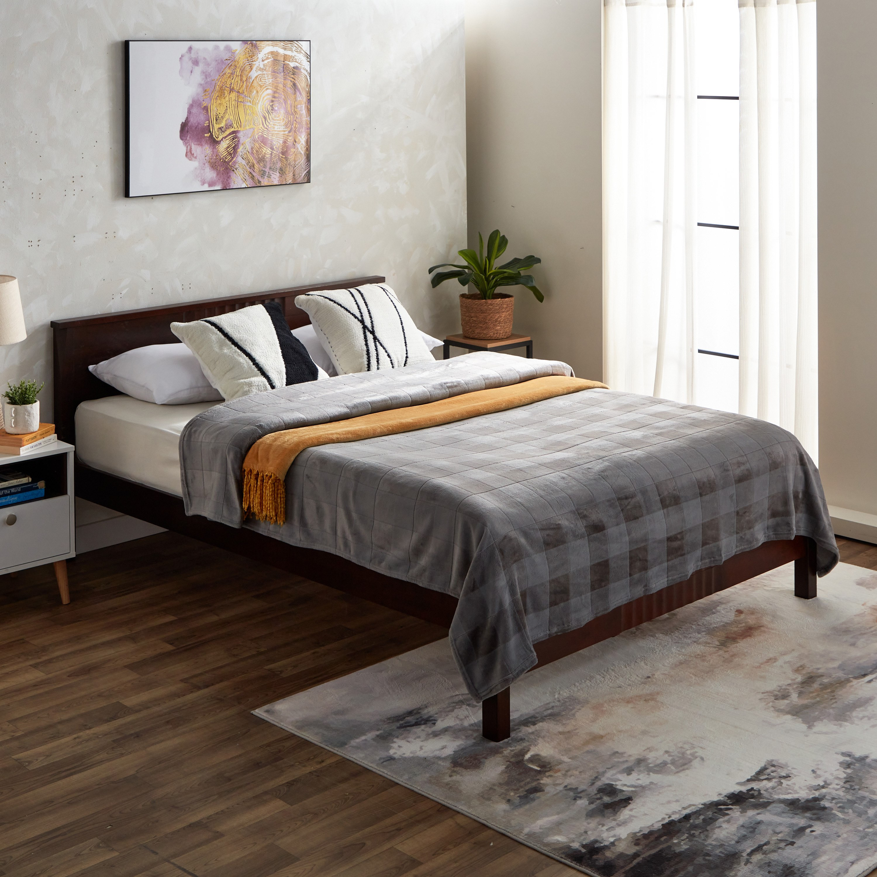 بطانية كوين كاروهات طبقة واحدة من ليور - 200x220 سم-hbxhomeware-hbxbedroom-image-8