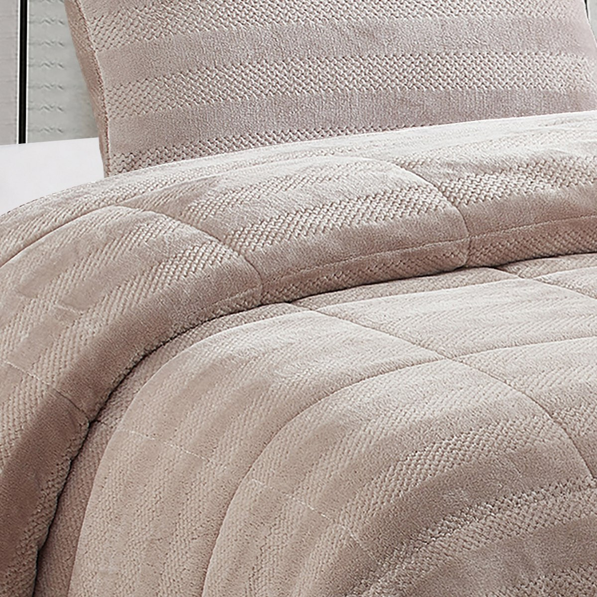 طقم لحاف كينج فلانيل منسوج قطعتين من برن - 150x220 سم-hbxkidsandyouth-beddingandfurnishings-comfortersets-image-3