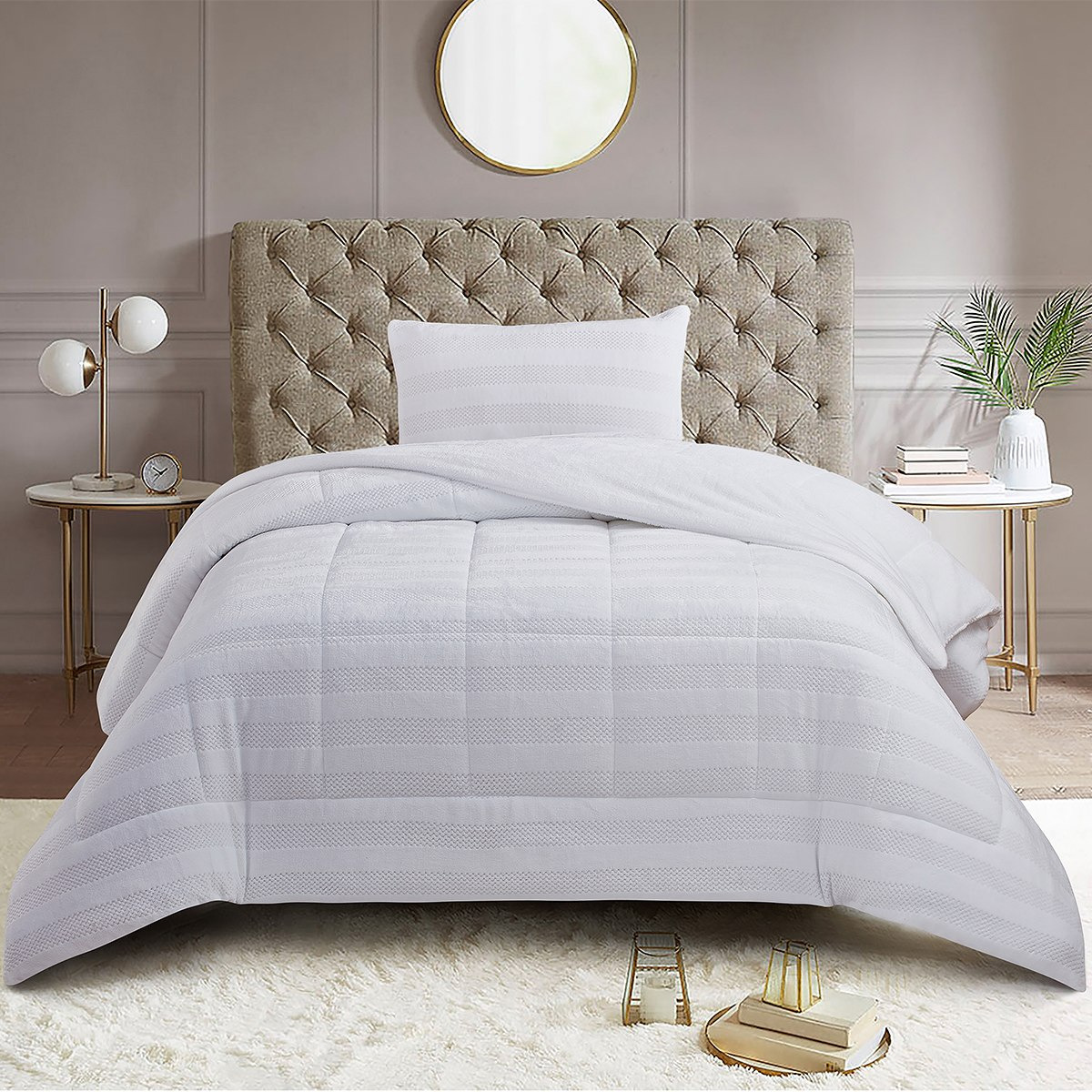 طقم لحاف مزدوج فلانيل منسوج قطعتين من برن -150x220 سم-hbxkidsandyouth-beddingandfurnishings-comfortersets-image-2