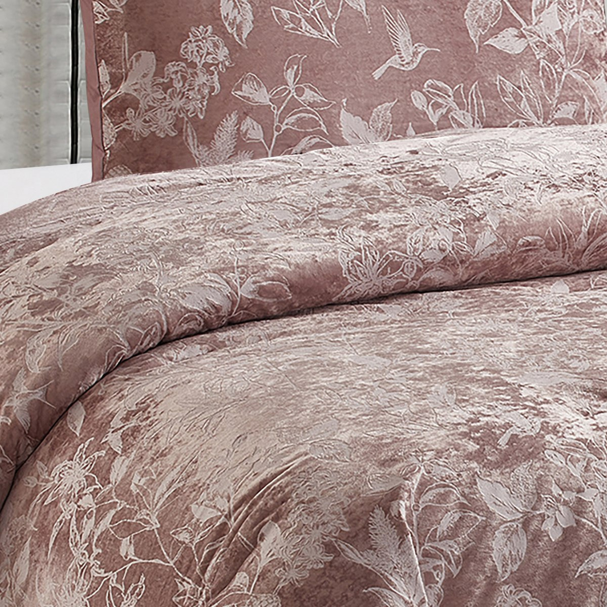 طقم لحاف مزدوج مخمل منقوش قطعتين من نيفيس - 160x220 سم-hbxkidsandyouth-beddingandfurnishings-comfortersets-image-3