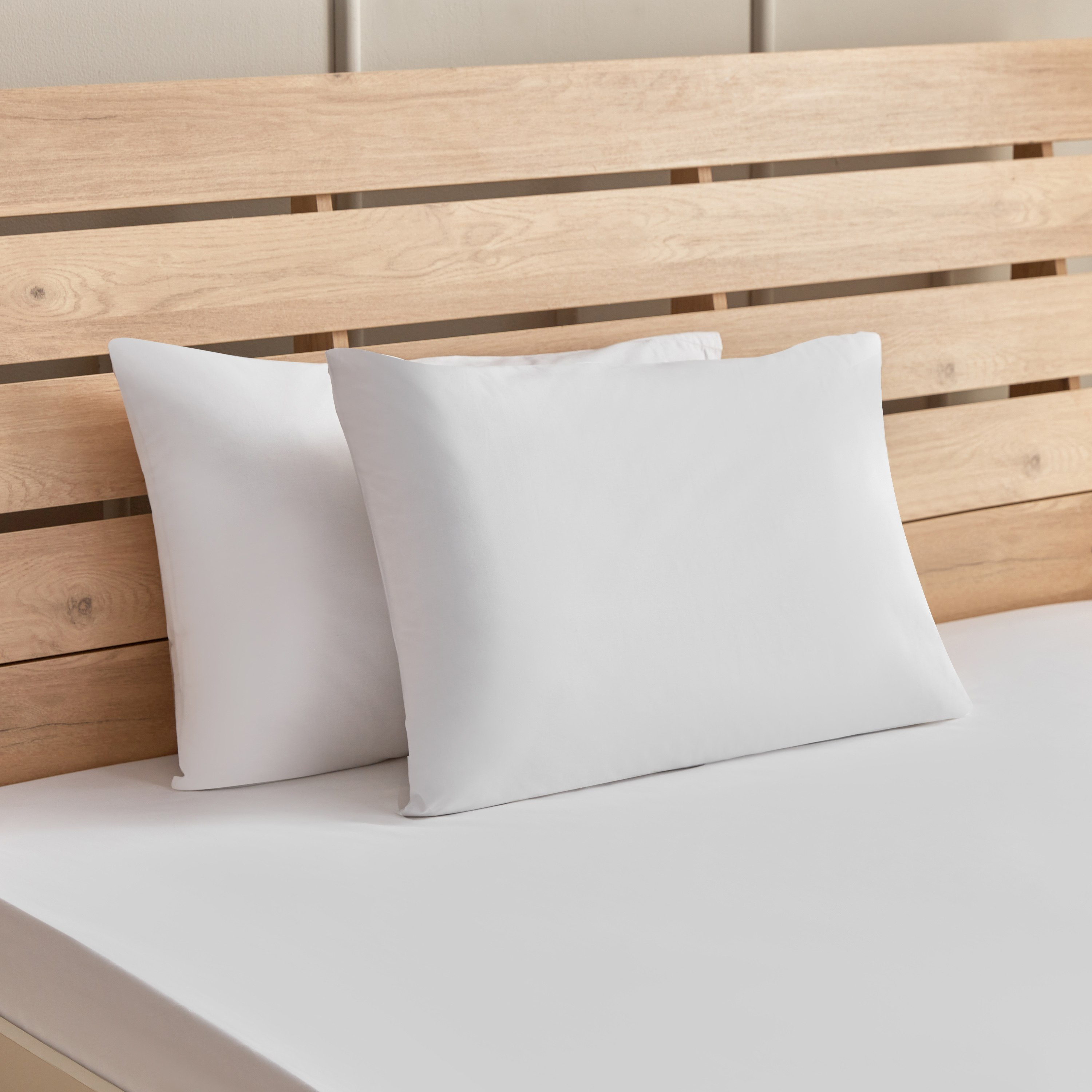 طقم 2 غطاء وسادة قطن بيركال بعدد خيوط 200 من وايت هافن - 50x75 سم-hbxhomeware-hbxbedroom-image-1