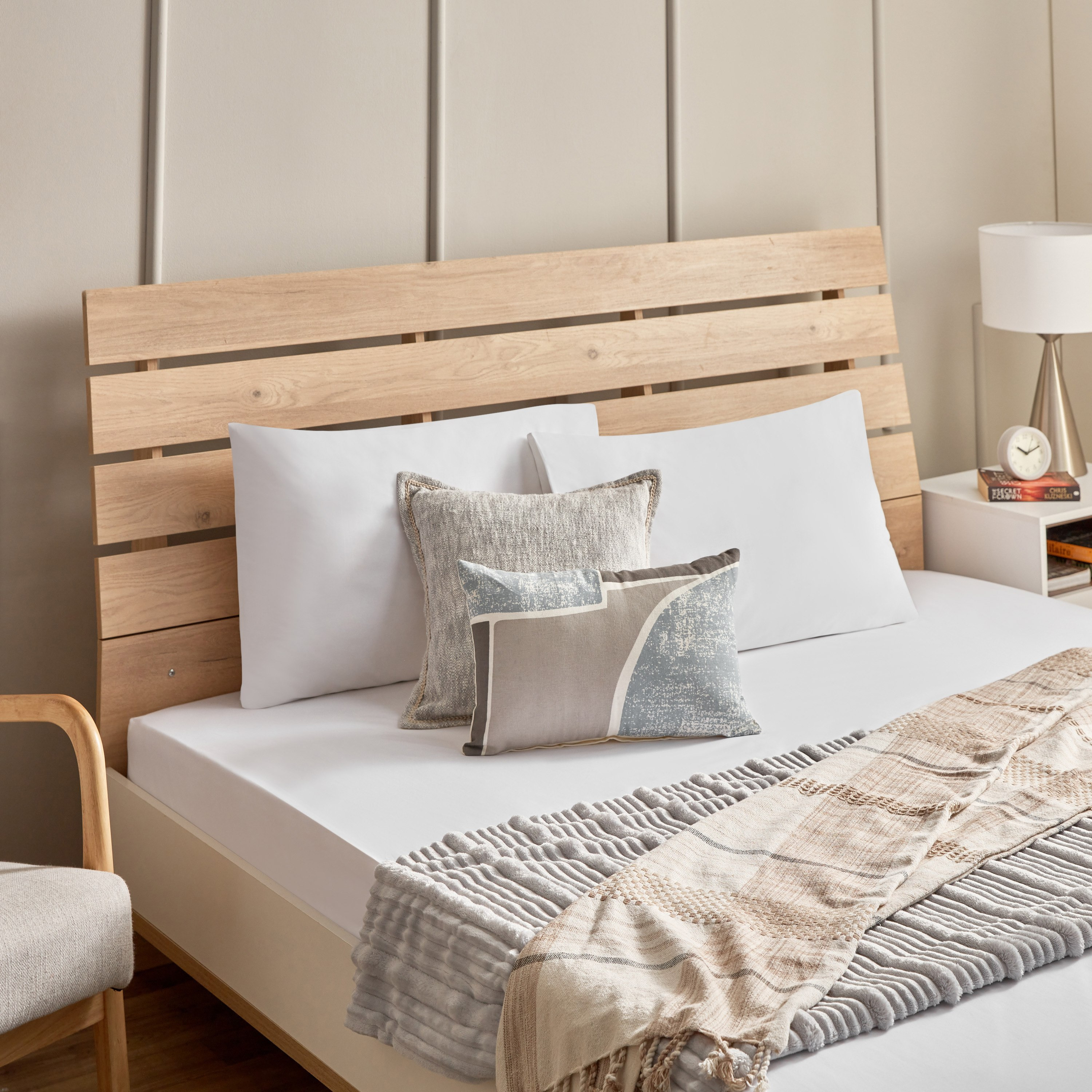 طقم 2 غطاء وسادة قطن بيركال بعدد خيوط 200 من وايت هافن - 50x75 سم-hbxhomeware-hbxbedroom-image-6
