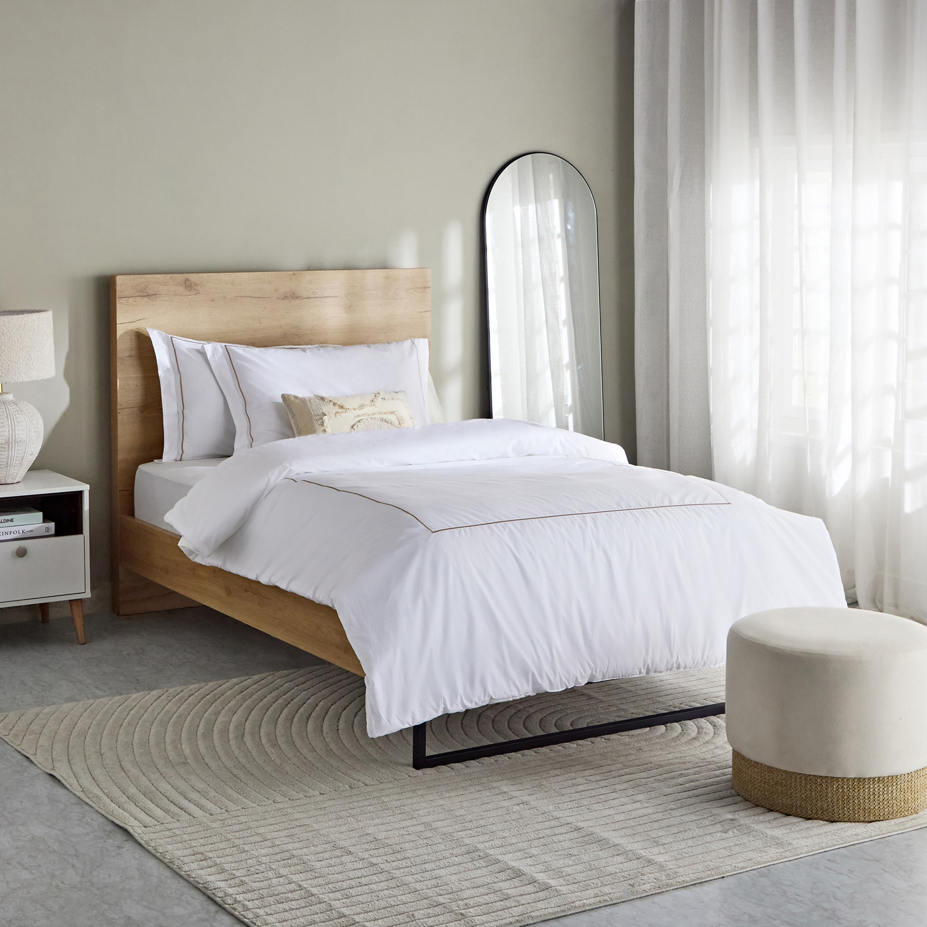White Haven Bilbao 3-Piece Cotton Twin Comforter Set - 160x220 cm-hbxkidsandyouth-beddingandfurnishings-comfortersets-image-6