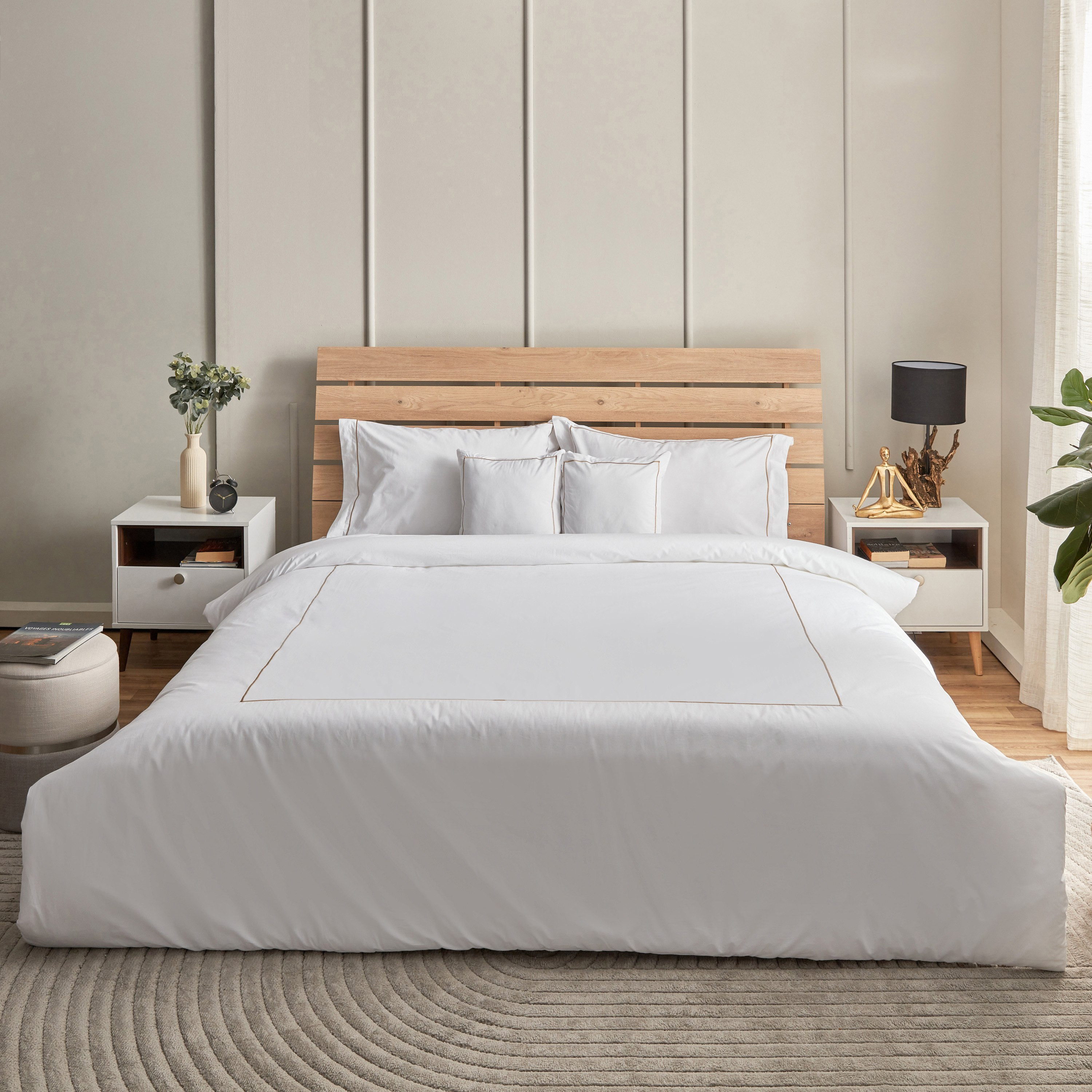 طقم لحاف قطن كينج 5 قطع من جراندي أفيسبليشز وايت هيفن بلباو - 220x240 سم-hbxhomeware-hbxdecorandfurnishings-image-2