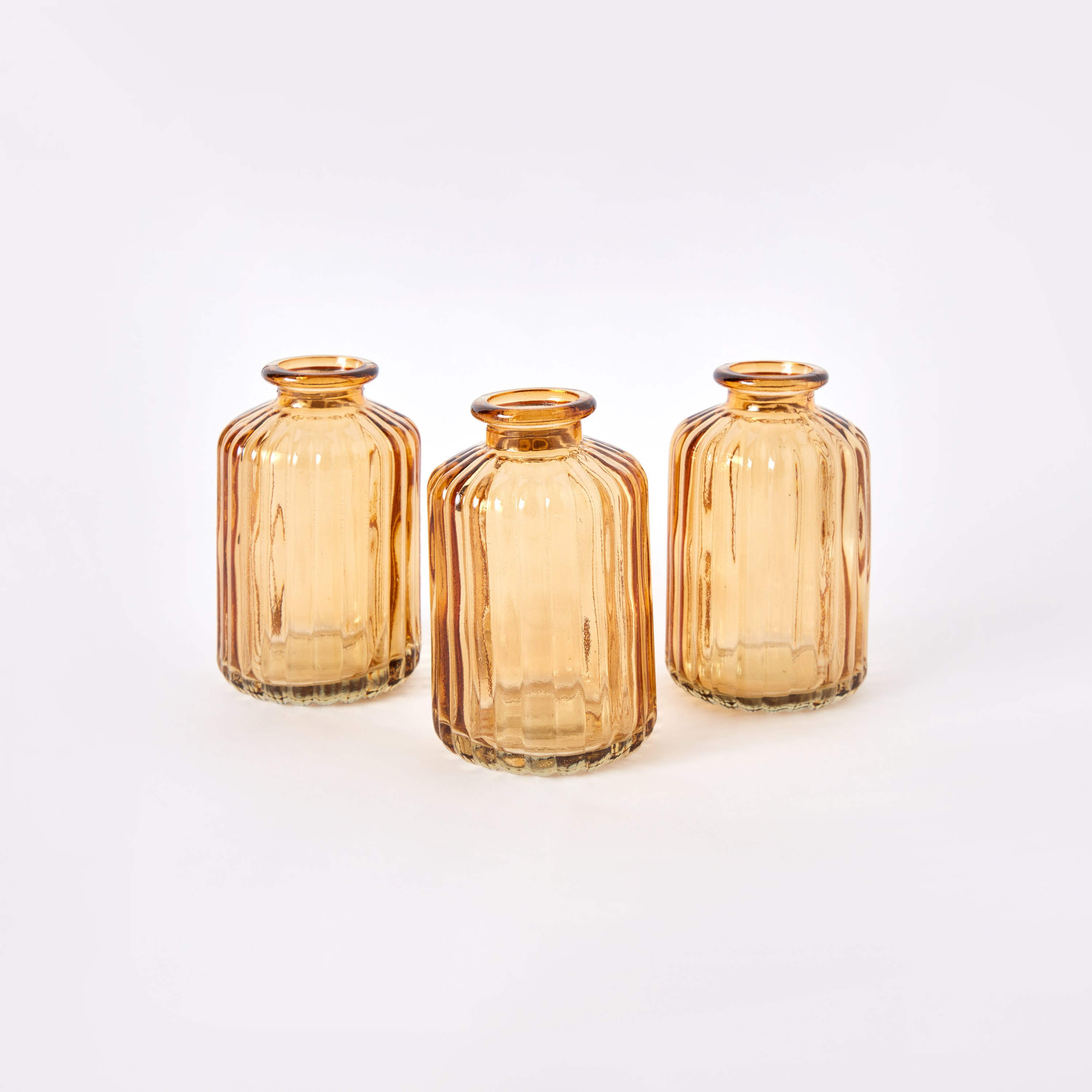 طقم مزهريات زجاج 3 قطع من دين - 6.8x6.8x8.2 سم-hbxbedroom-decorandaccessories-vases-image-6