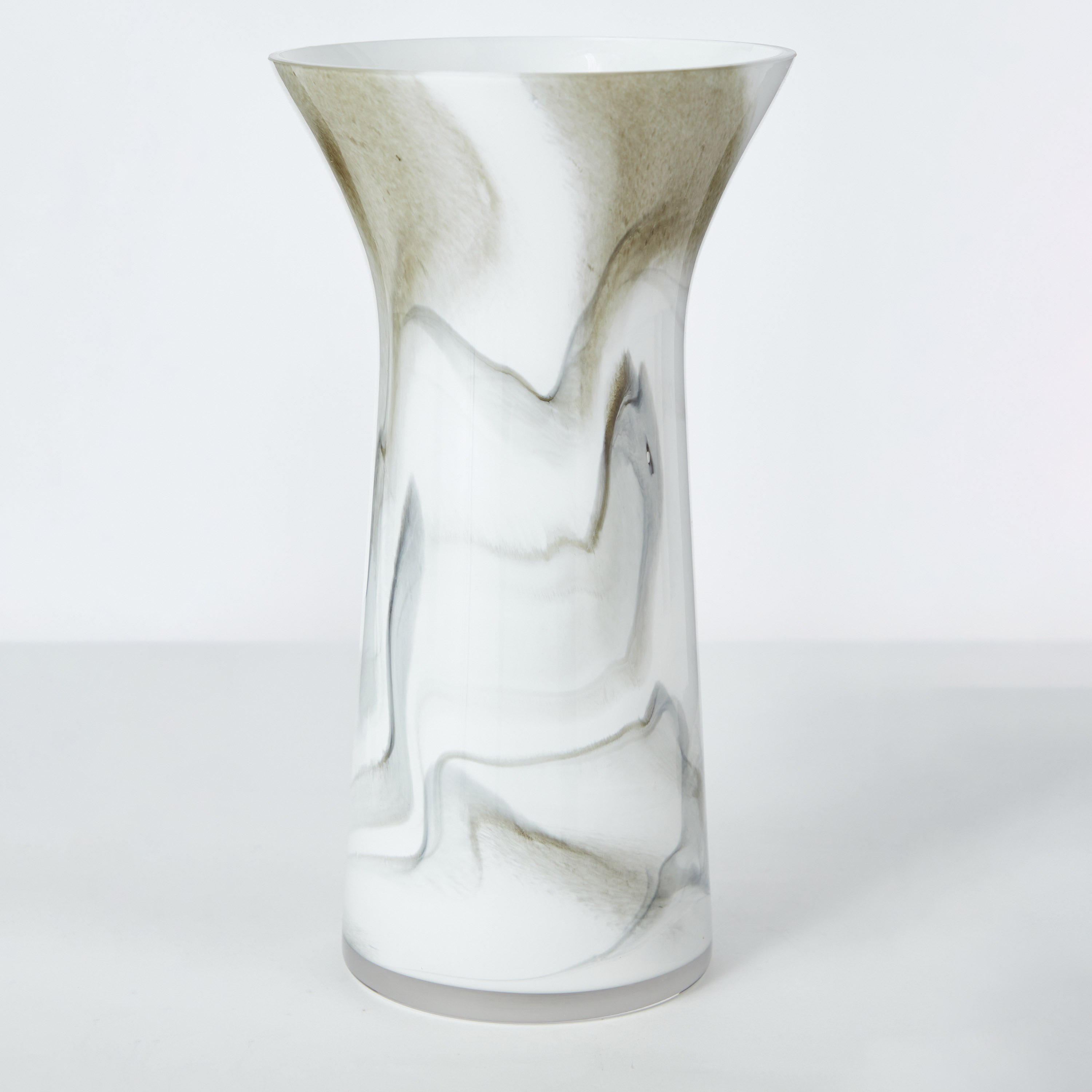 Den Milky Glass with Marble Texture Vase - 18x33 cm-hbxbedroom-decorandaccessories-vases-image-6
