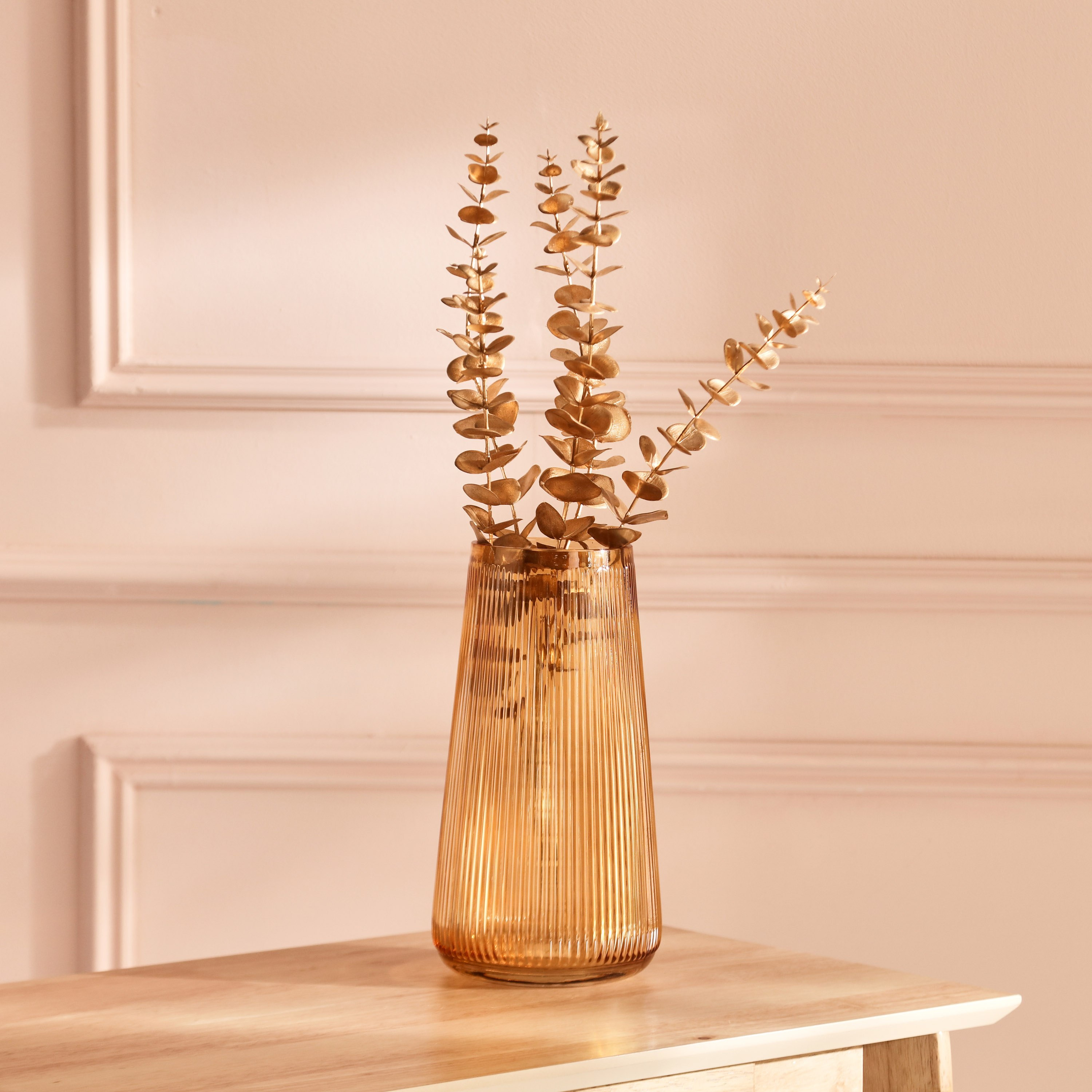مزهرية زجاج ملونة من دين - 14x14x27×18 سم-hbxbedroom-decorandaccessories-vases-image-1
