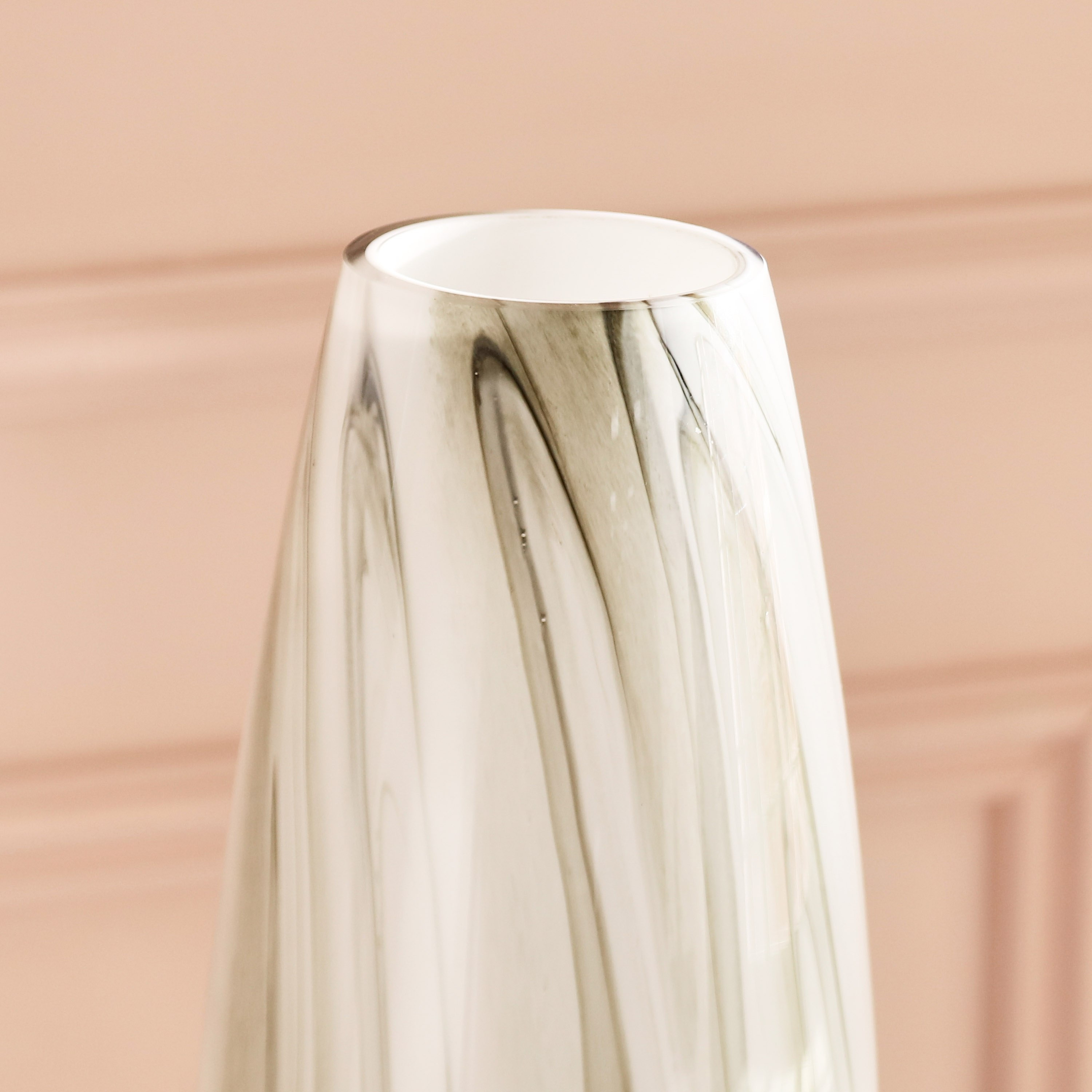 Den Milky Glass with Marble Texture Vase - 15x40 cm-hbxbedroom-decorandaccessories-vases-image-3