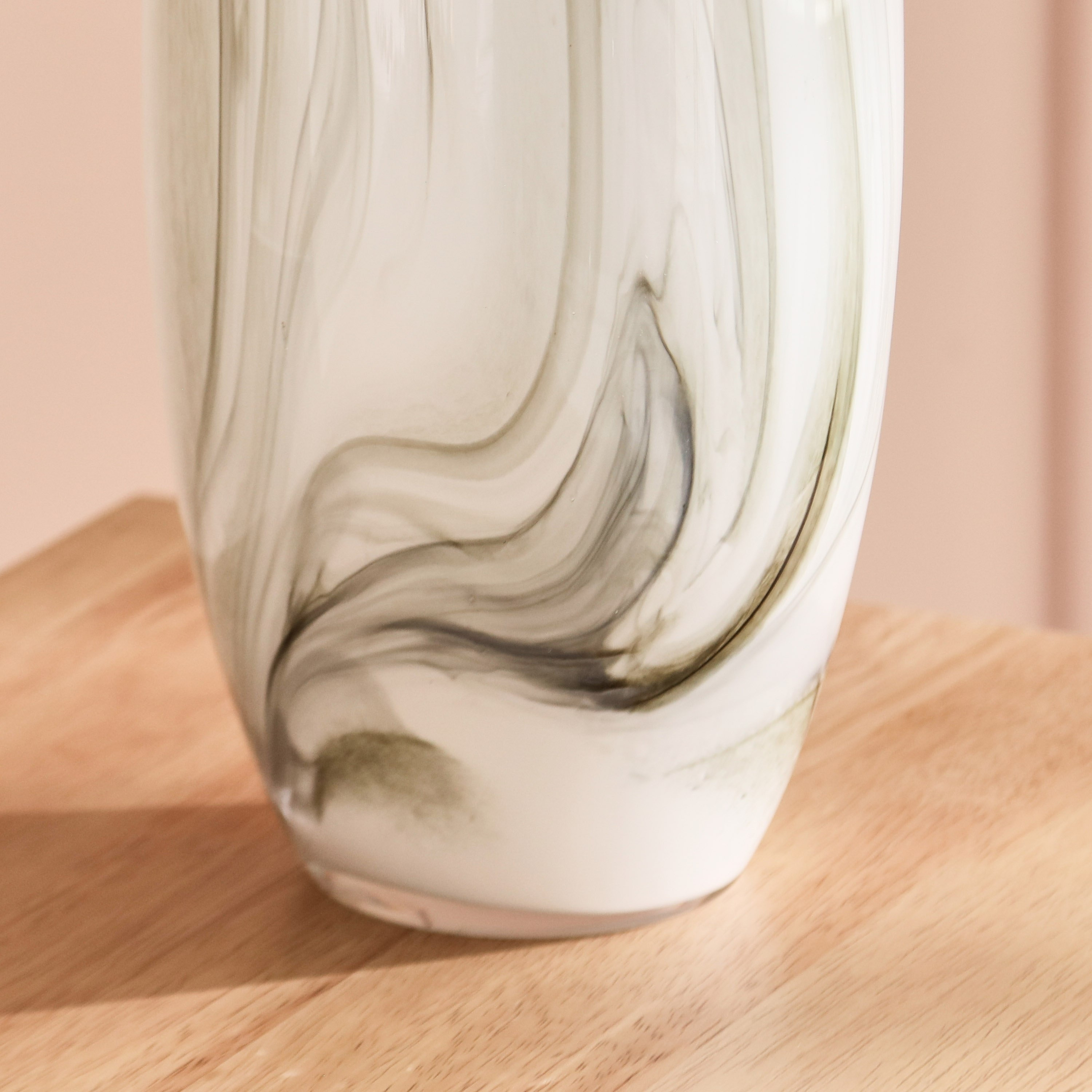 Den Milky Glass with Marble Texture Vase - 15x40 cm-hbxbedroom-decorandaccessories-vases-image-4