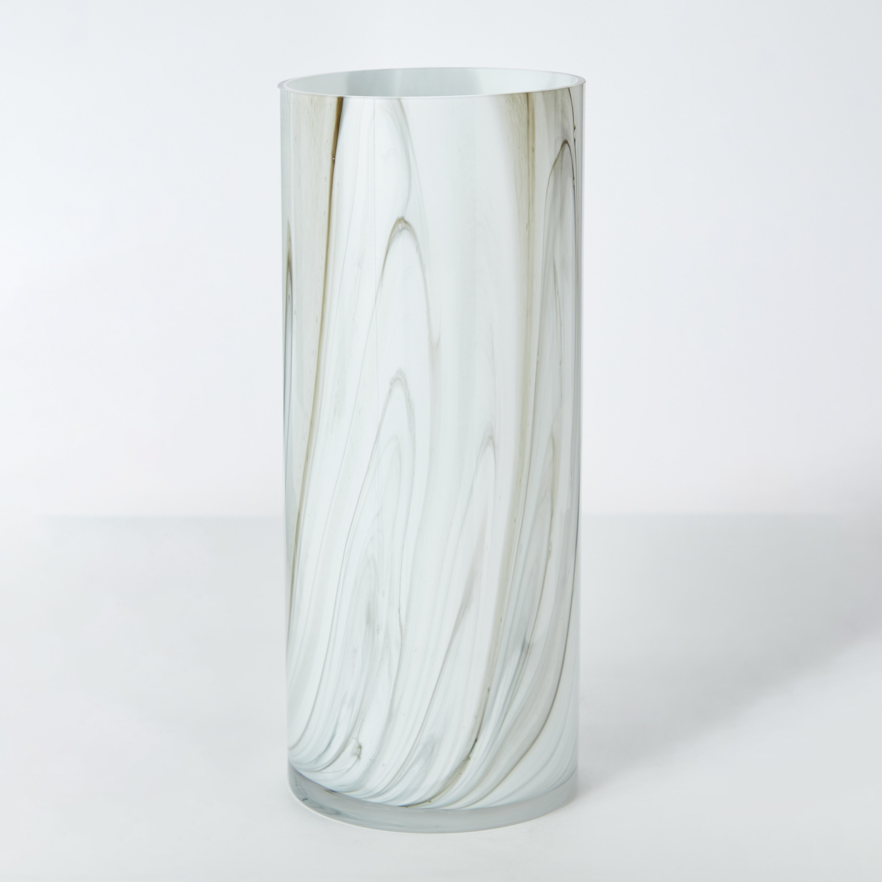 مزهرية زجاج بملمس بارز رخامي من دين - 12.5x30 سم-hbxbedroom-decorandaccessories-vases-image-6