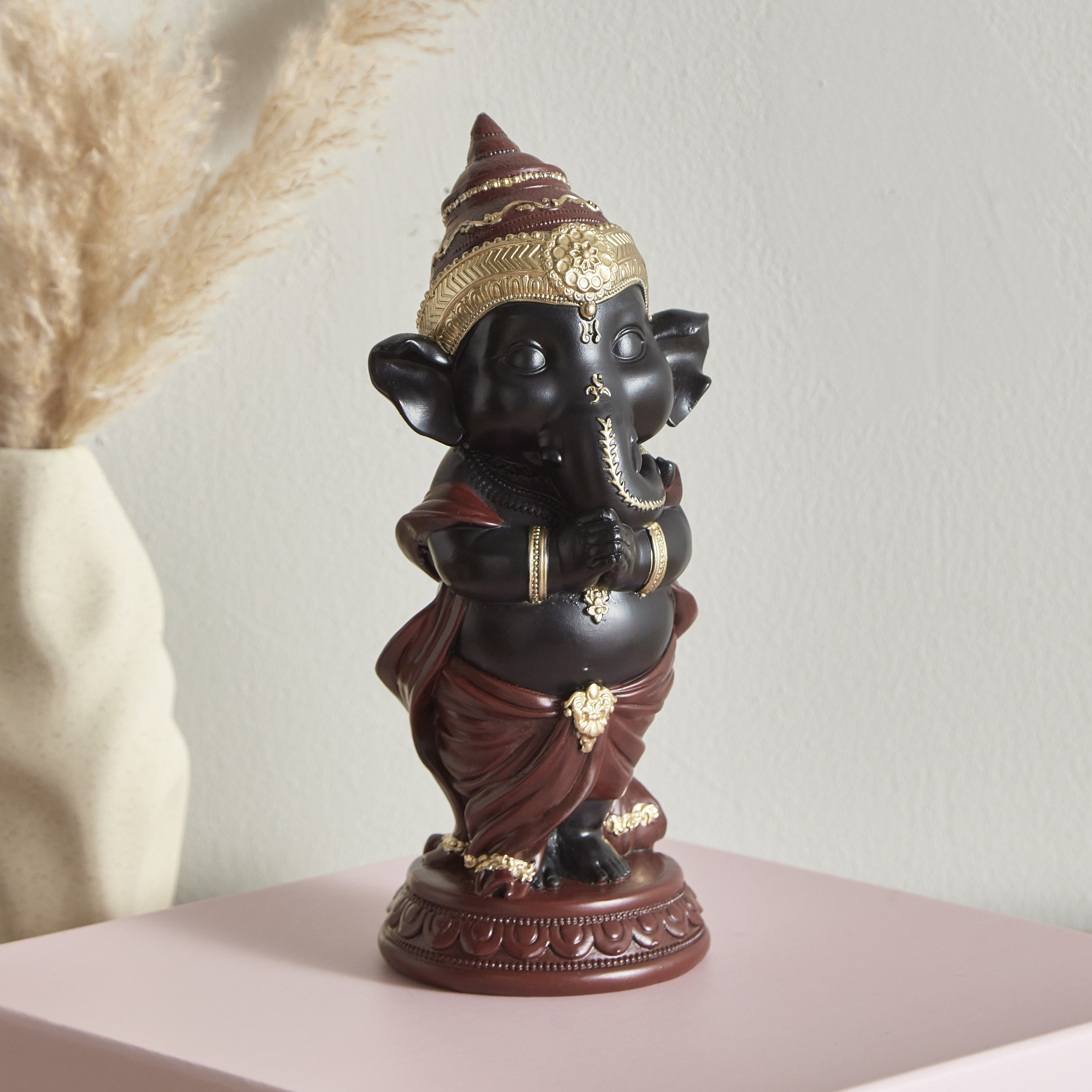 تمثال ديكور جانيشا عصري من بليست - 10.5x9.5x23.5 سم-hbxhomeware-homedecor-figurinesandornaments-image-1