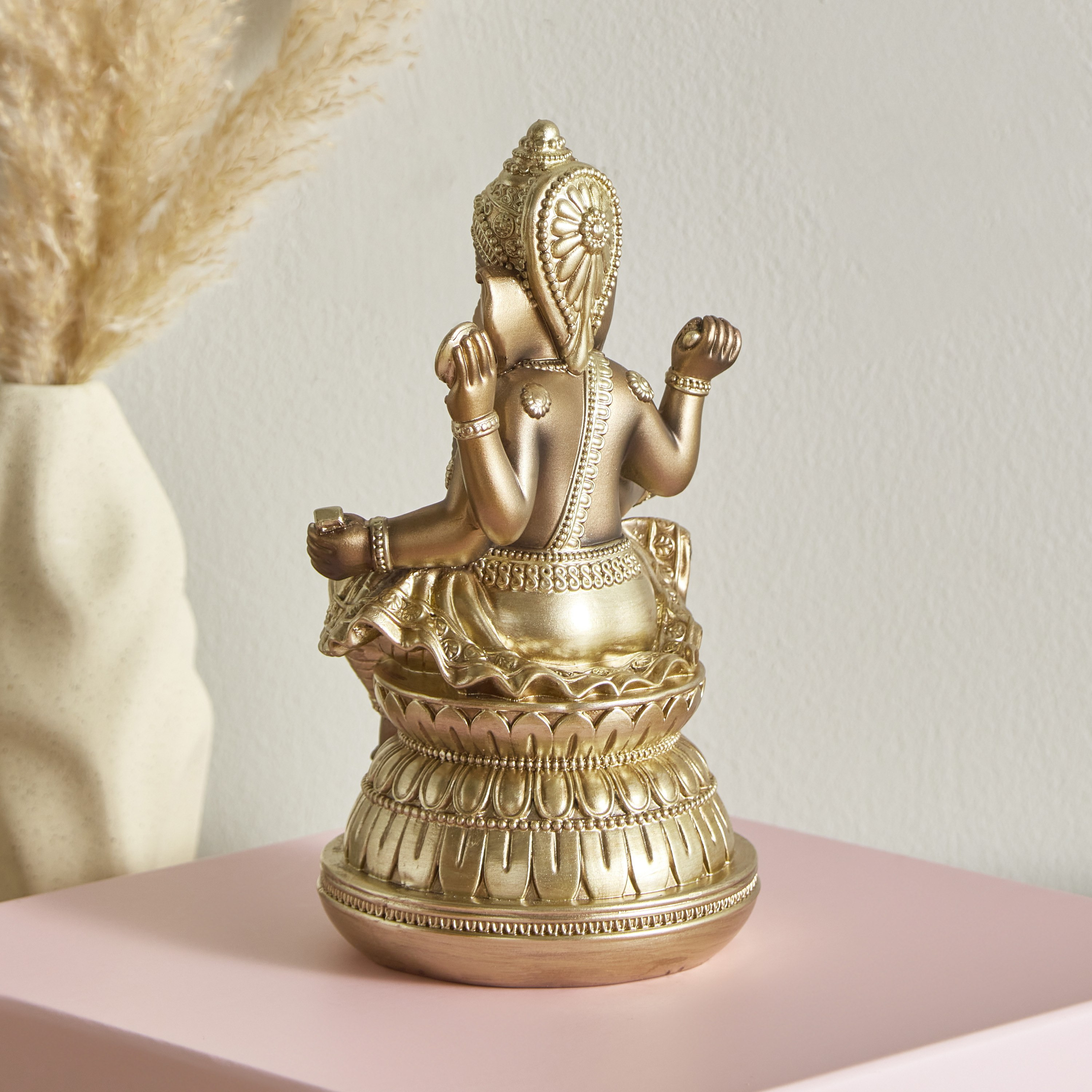 تمثال جانيشا في وضع الجلوس من بليست - 13x12x22 سم-hbxhomeware-homedecor-figurinesandornaments-image-2