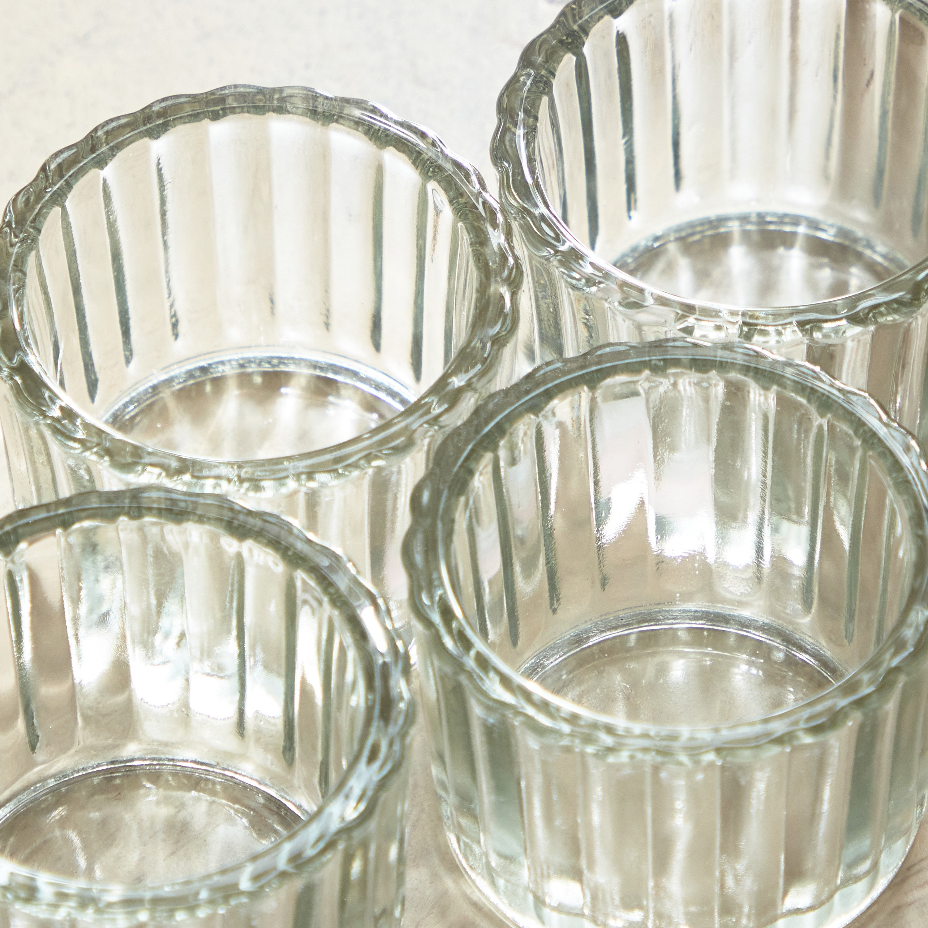 Tria Clear 4-Piece Tealight Holder Set - 5.5x4 cm-PROMO_HB_AE_B2G2_011025-image-4