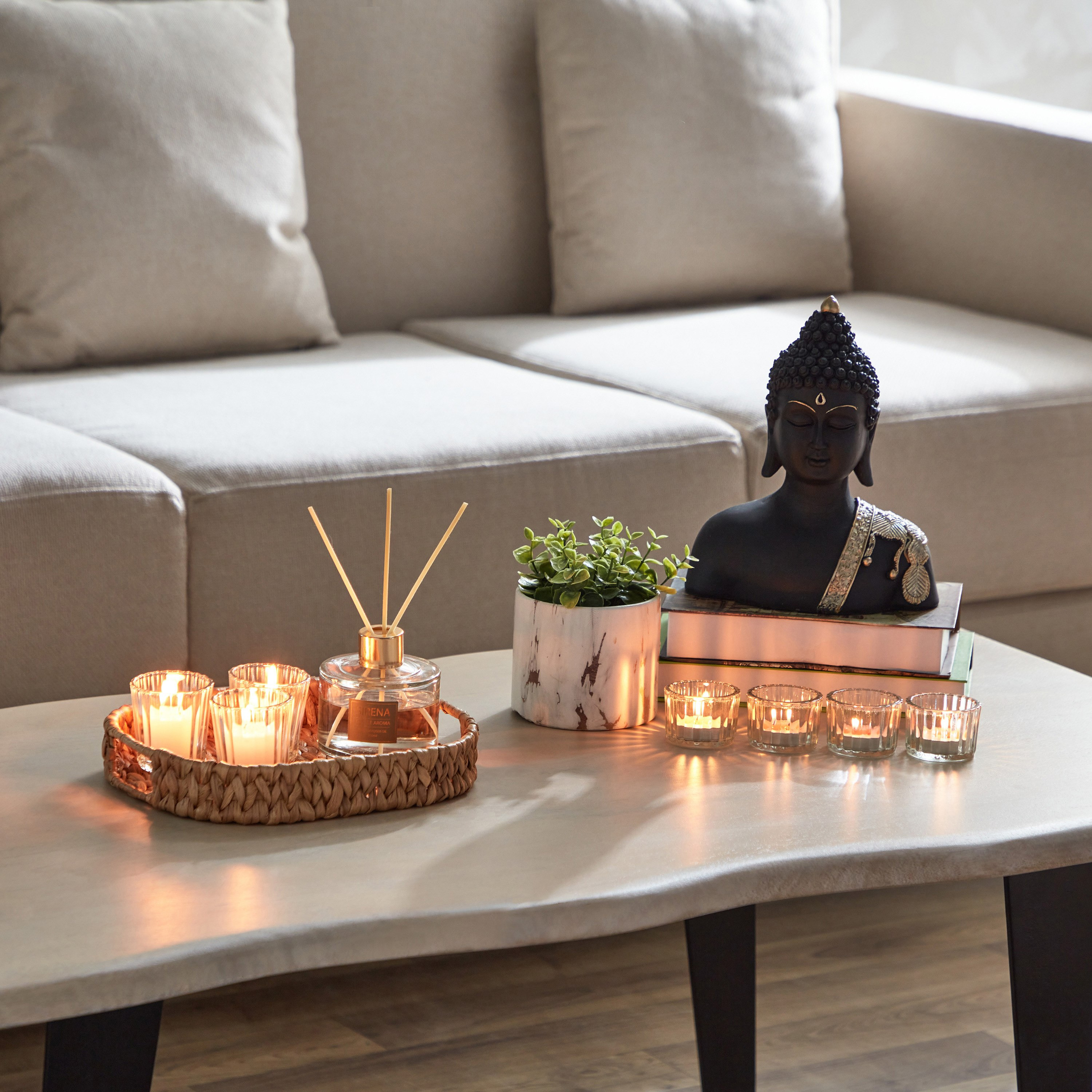 Tria Clear 4-Piece Tealight Holder Set - 5.5x4 cm-PROMO_HB_AE_B2G2_011025-image-5