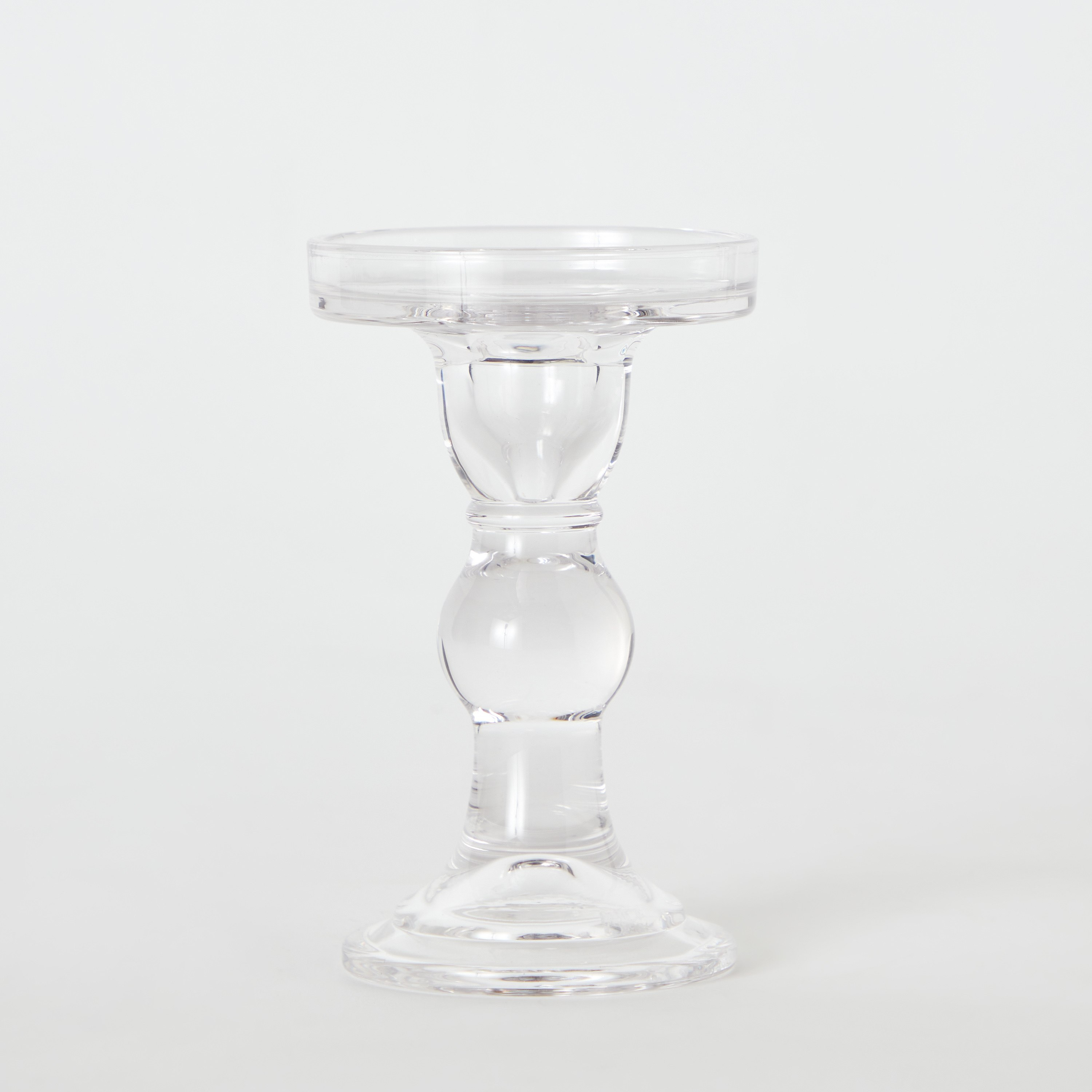 حامل شموع رفيعة زجاج شفاف من برايت - 8.5x14 سم-hbxlivingroom-decorandaccessories-candleholders-image-6