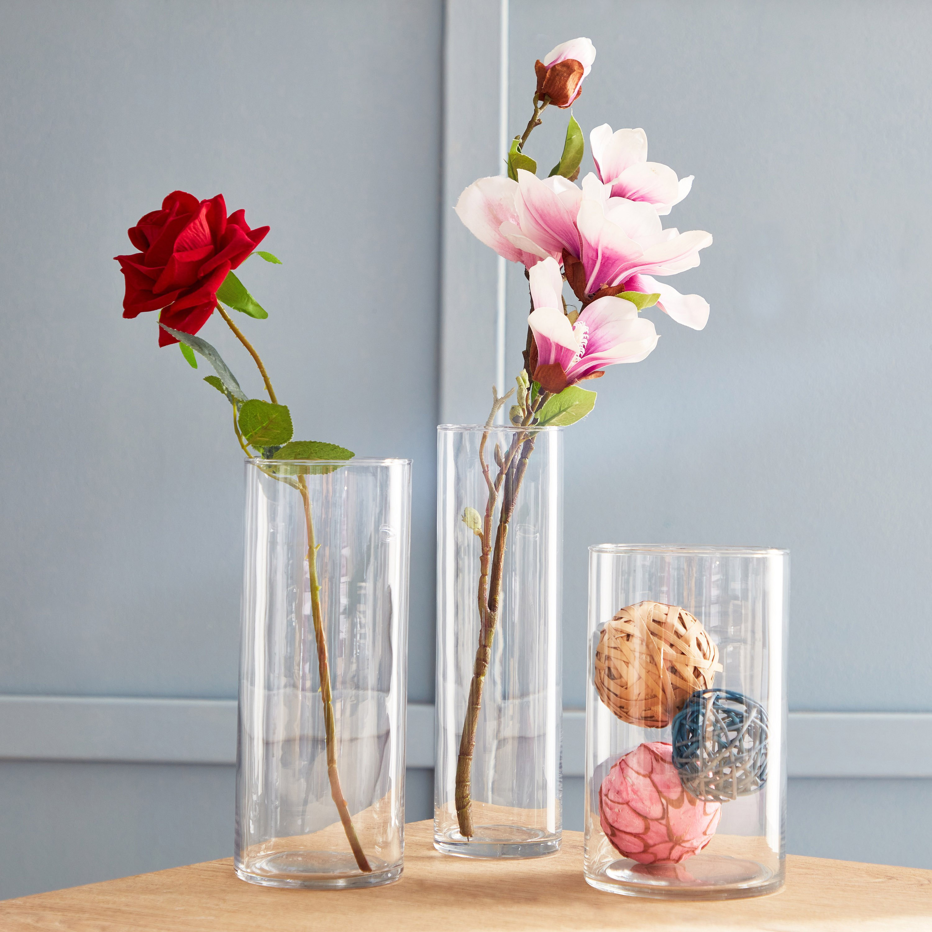 طقم مزهرية زجاج أسطوانية 3 قطع من برايت-hbxbedroom-decorandaccessories-vases-image-1