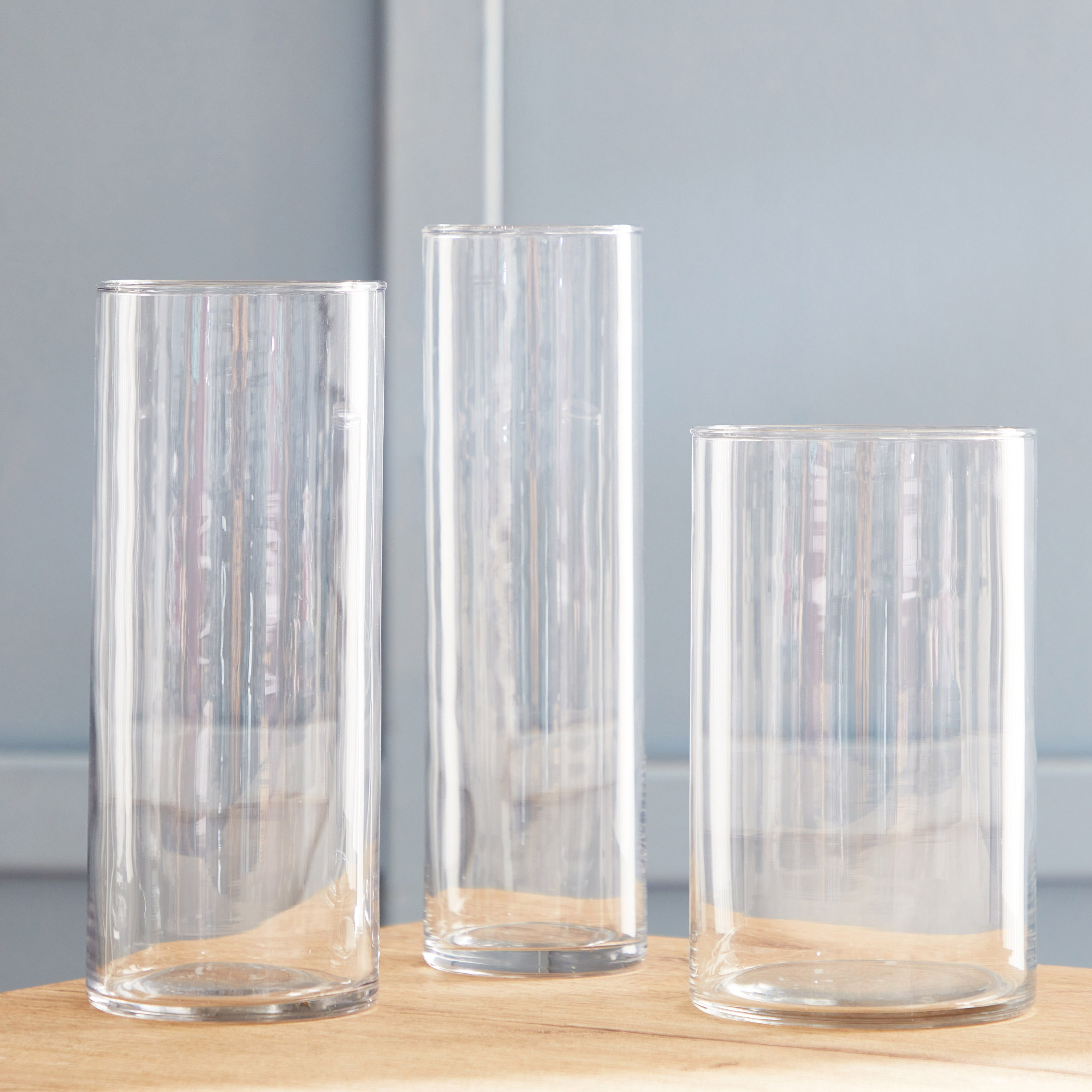 طقم مزهرية زجاج أسطوانية 3 قطع من برايت-hbxbedroom-decorandaccessories-vases-image-2