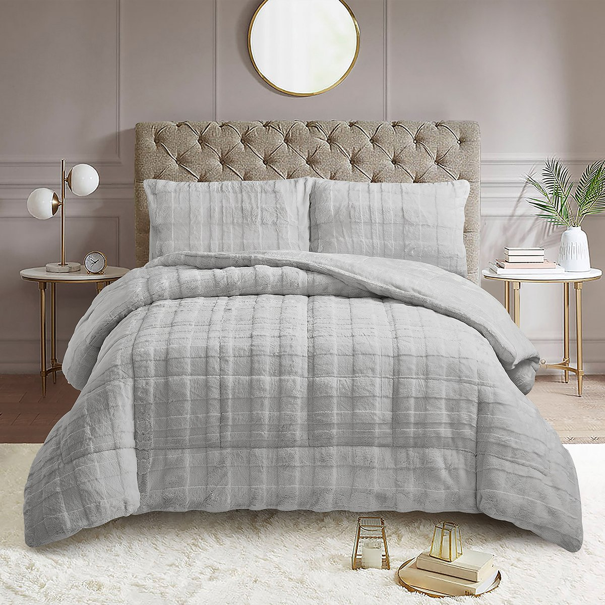 طقم لحاف كينج 3 قطع فرو أرنب صناعي من ليا ألبا - 220x240 سم-hbxhomeware-hbxdecorandfurnishings-image-2
