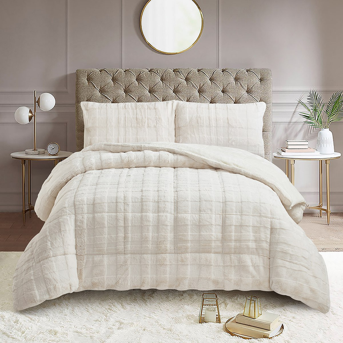 طقم لحاف كينج 3 قطع فرو أرنب صناعي من ليا ألبا - 220x240 سم-hbxhomeware-hbxdecorandfurnishings-image-2