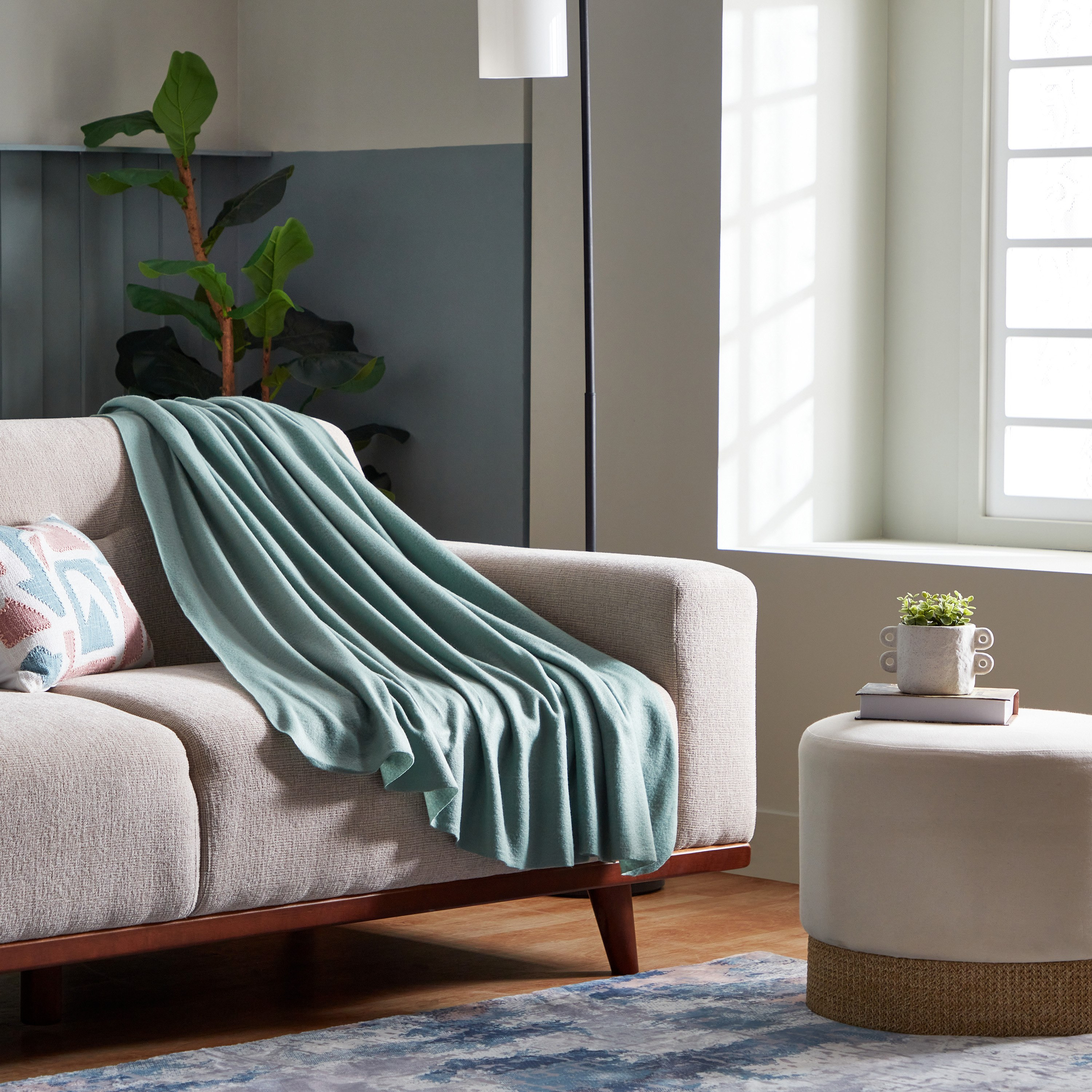 Atlanta Solid Recycled Polar Fleece Twin Blanket - 150x200 cm-hbxhomeware-hbxbedroom-image-4