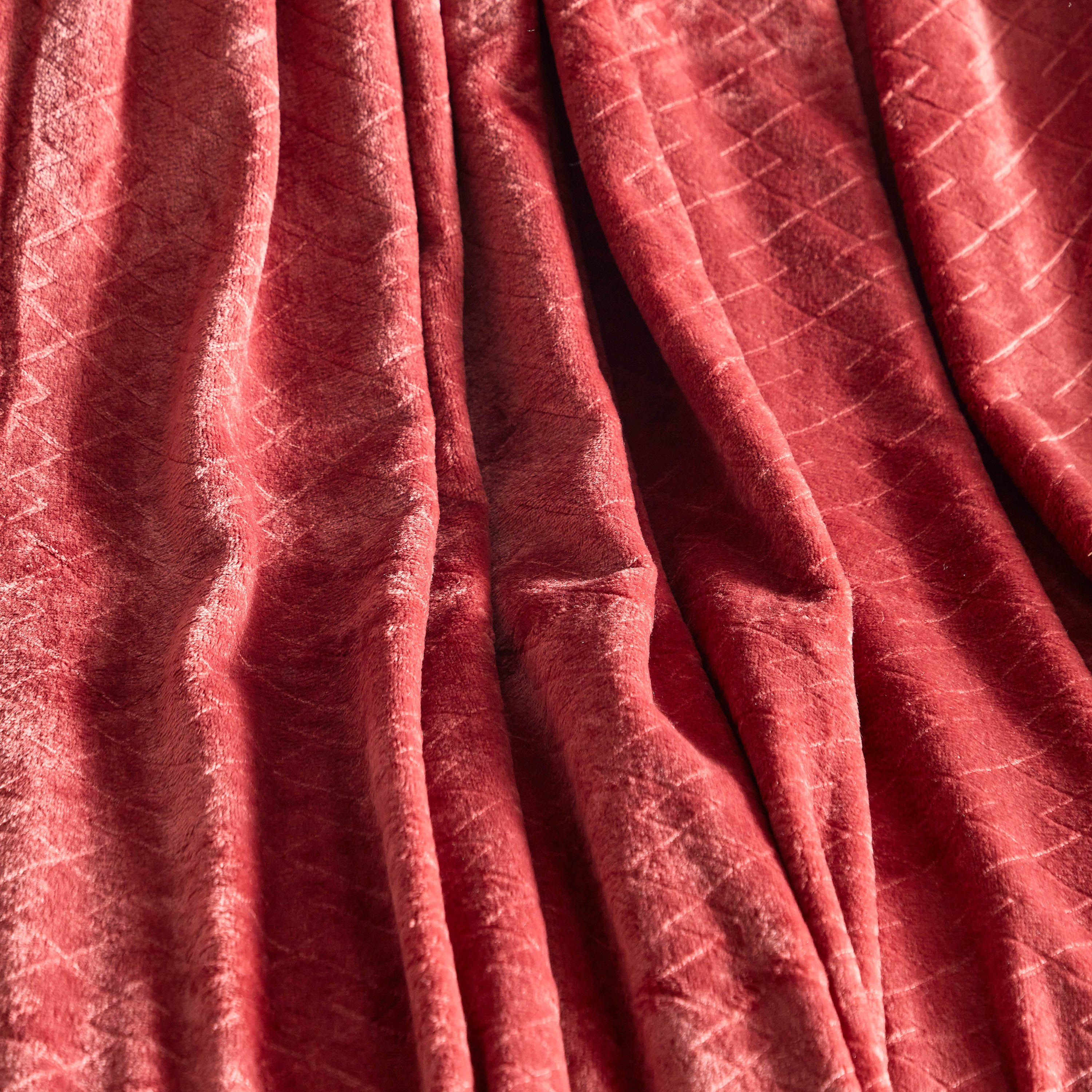 Lavish Embossed Solid Flannel Embossed Throw - 130x180 cm-hbxhomeware-hbxbedroom-image-3
