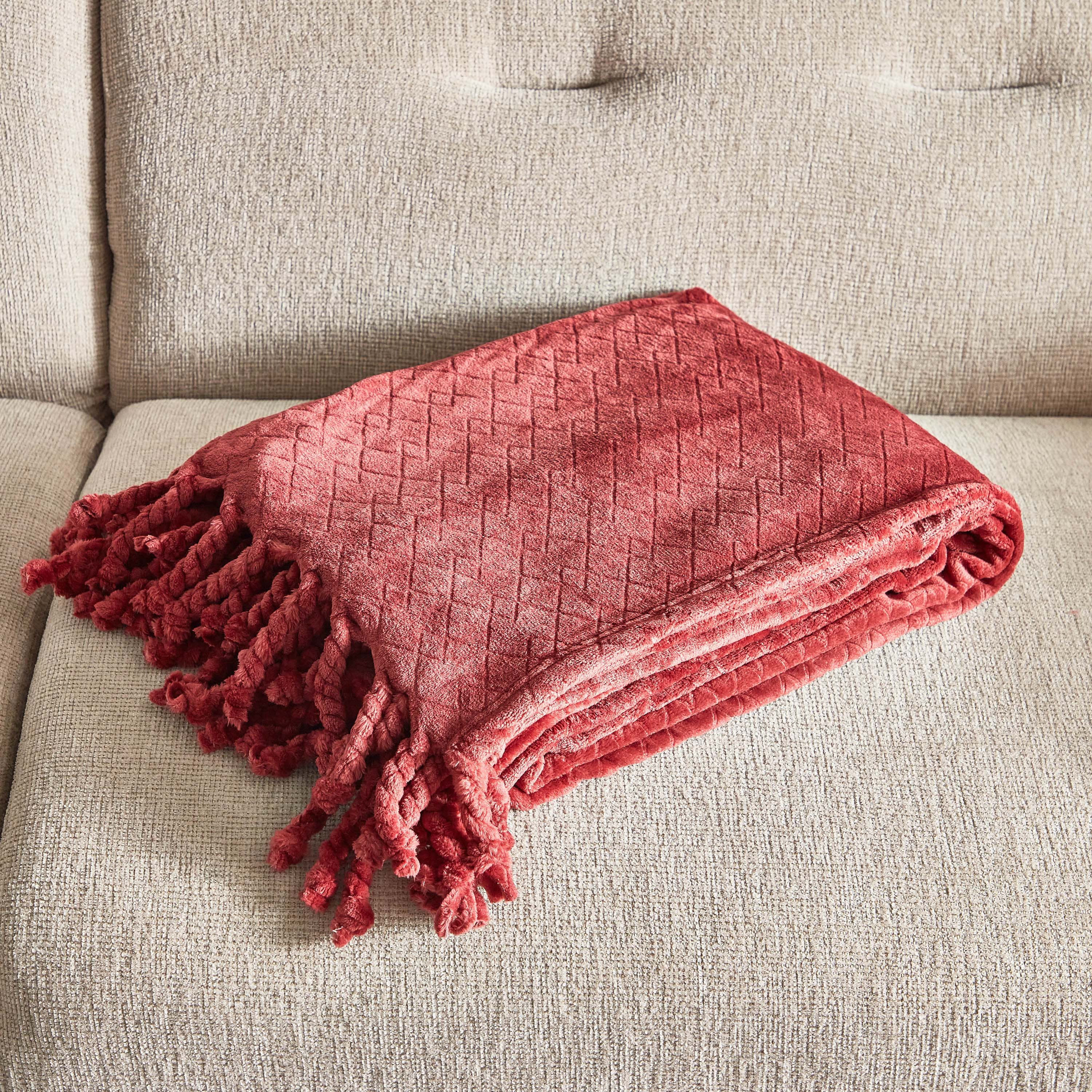 Lavish Embossed Solid Flannel Embossed Throw - 130x180 cm-hbxhomeware-hbxbedroom-image-4