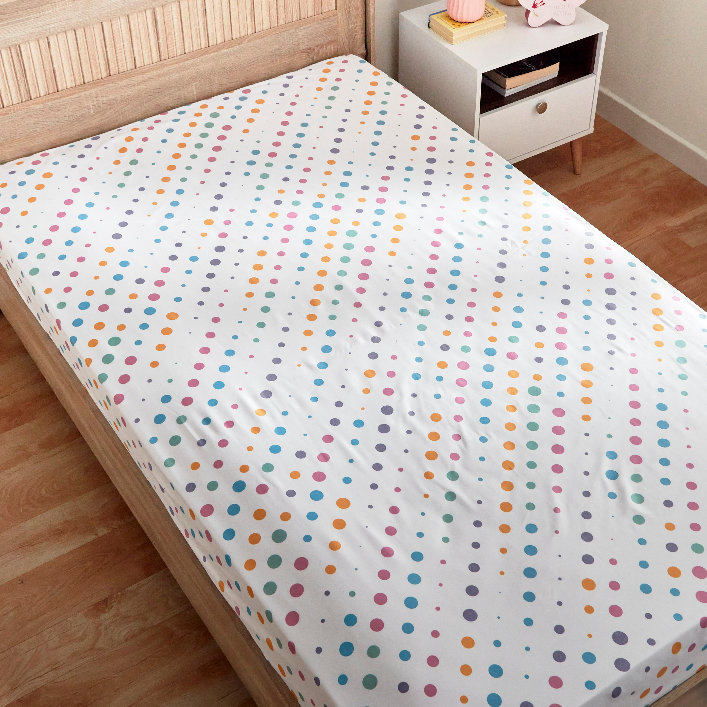 شرشف سرير مسطح مع غطاء وسادة ميكروفايبر من نورا - 160x240 سم-hbxhomeware-hbxkidsandyouth-image-3