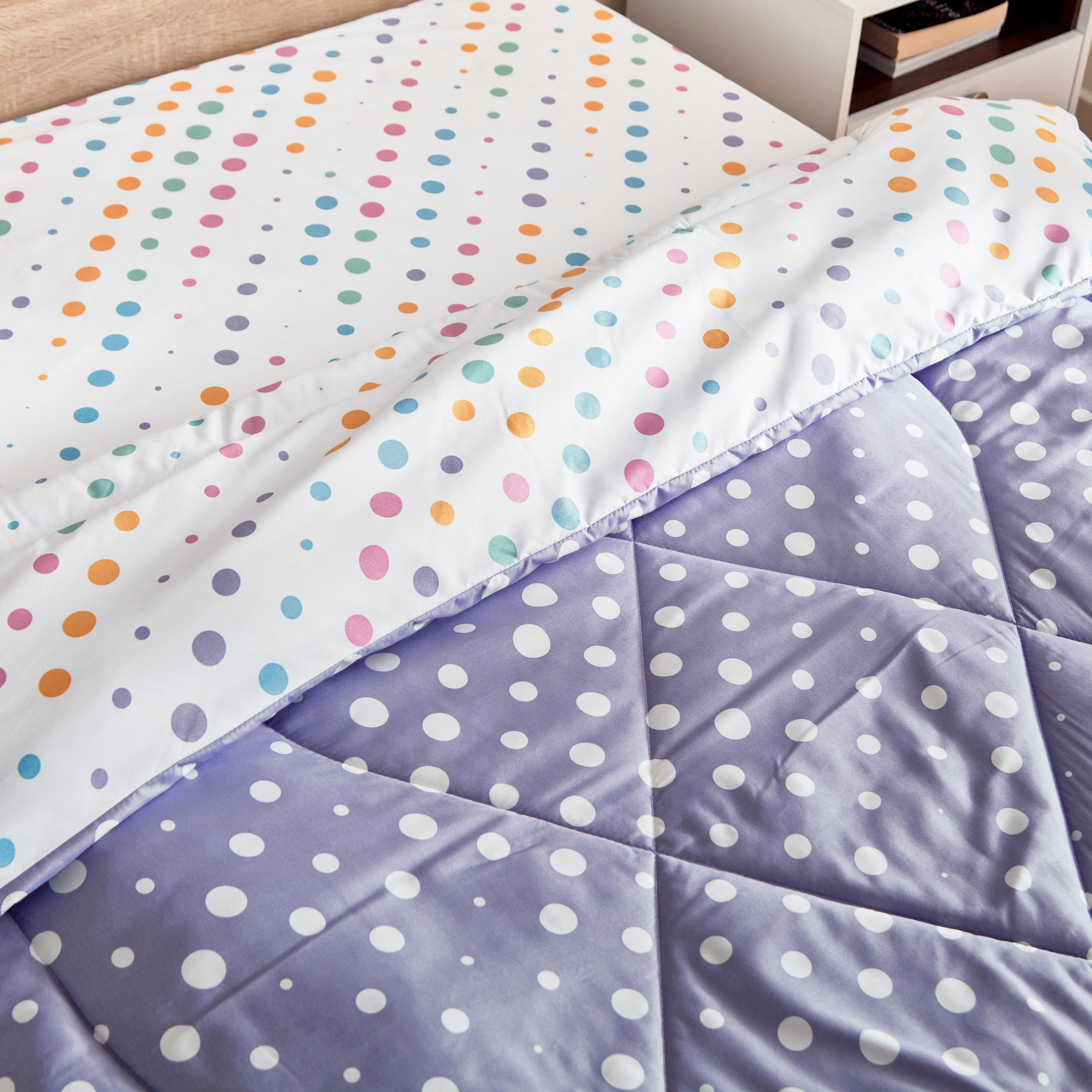 لحاف مزدوج ألياف دقيقة منقّط من نورا - 160x220 سم-hbxhomeware-hbxkidsandyouth-image-3