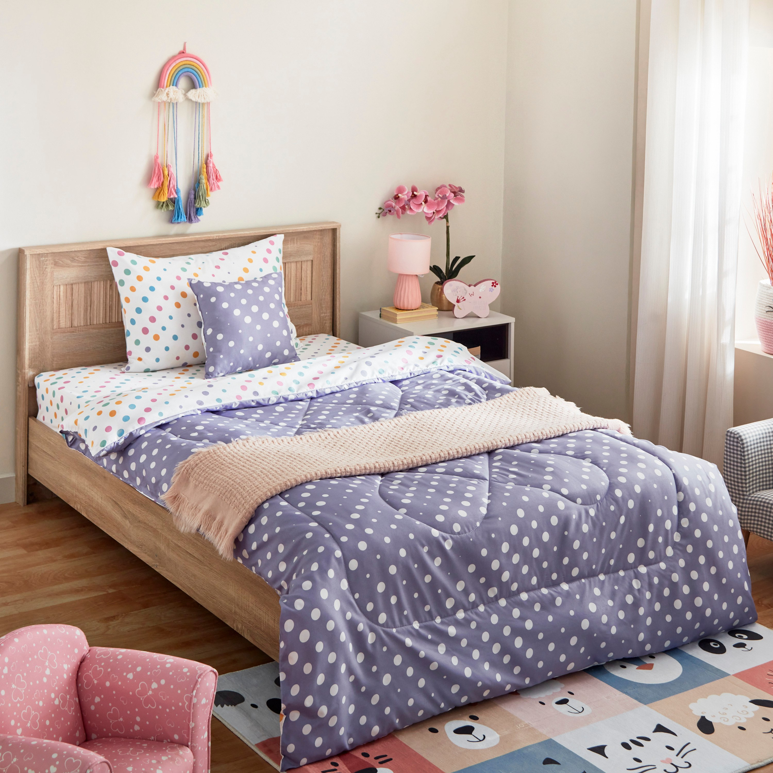 لحاف مزدوج ألياف دقيقة منقّط من نورا - 160x220 سم-hbxhomeware-hbxkidsandyouth-image-6