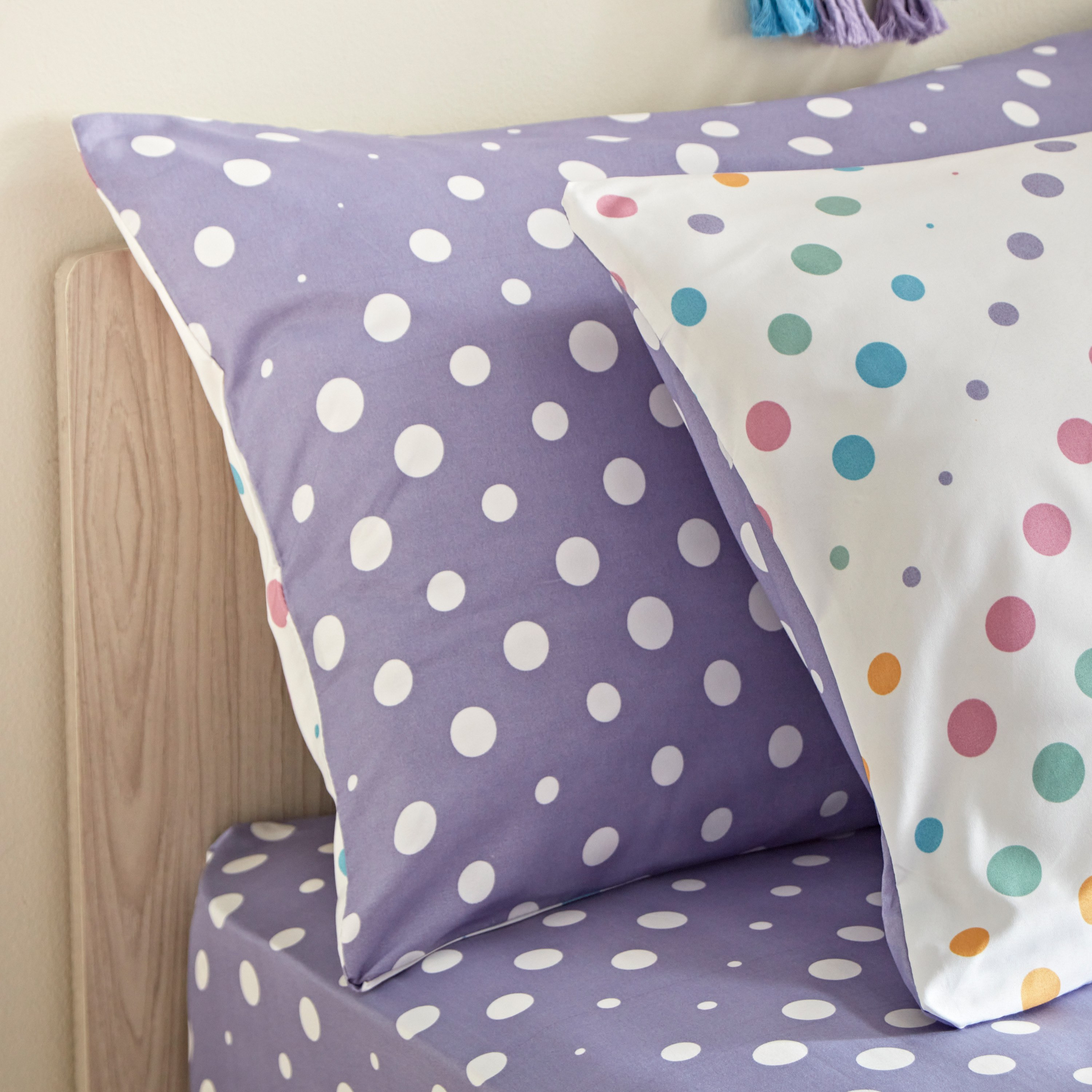طقم غطاء وسادة منقط ألياف دقيقة قطعتين من نورا - 50x75 سم-hbxhomeware-hbxkidsandyouth-image-3