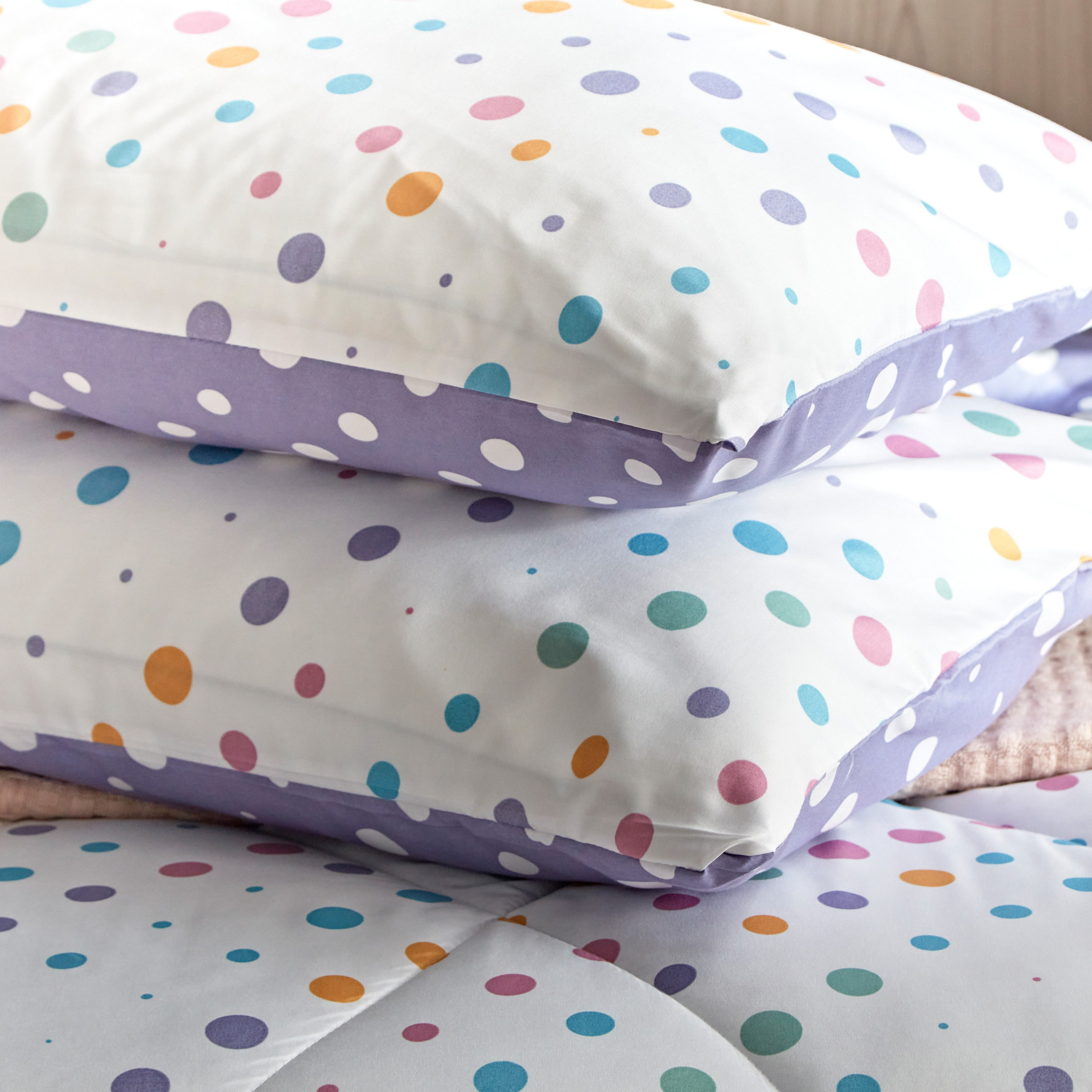طقم غطاء وسادة منقط ألياف دقيقة قطعتين من نورا - 50x75 سم-hbxhomeware-hbxkidsandyouth-image-4