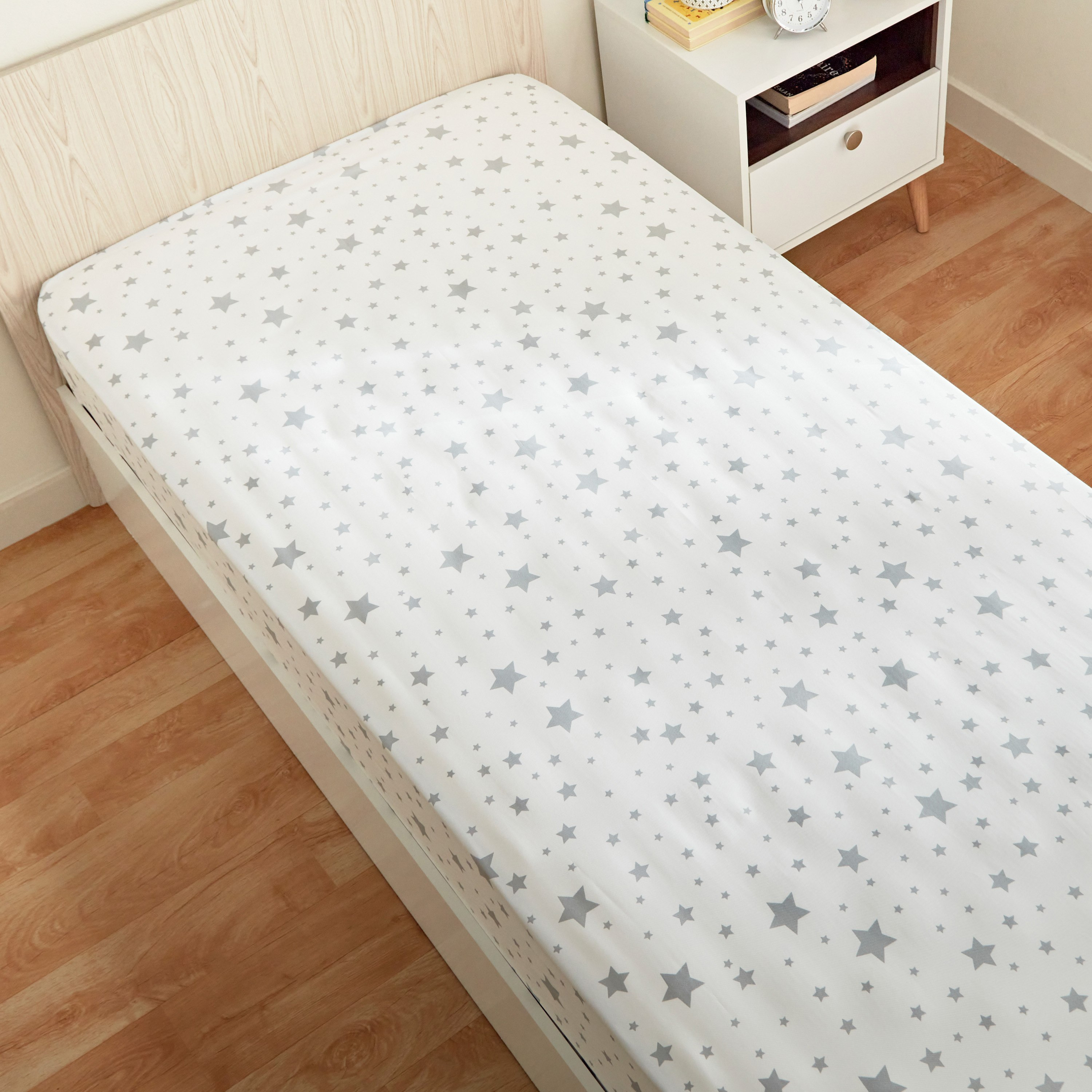 شرشف مطاطي فردي من الألياف الدقيقة من نورا - 90x190+25 سم-hbxhomeware-hbxkidsandyouth-image-3