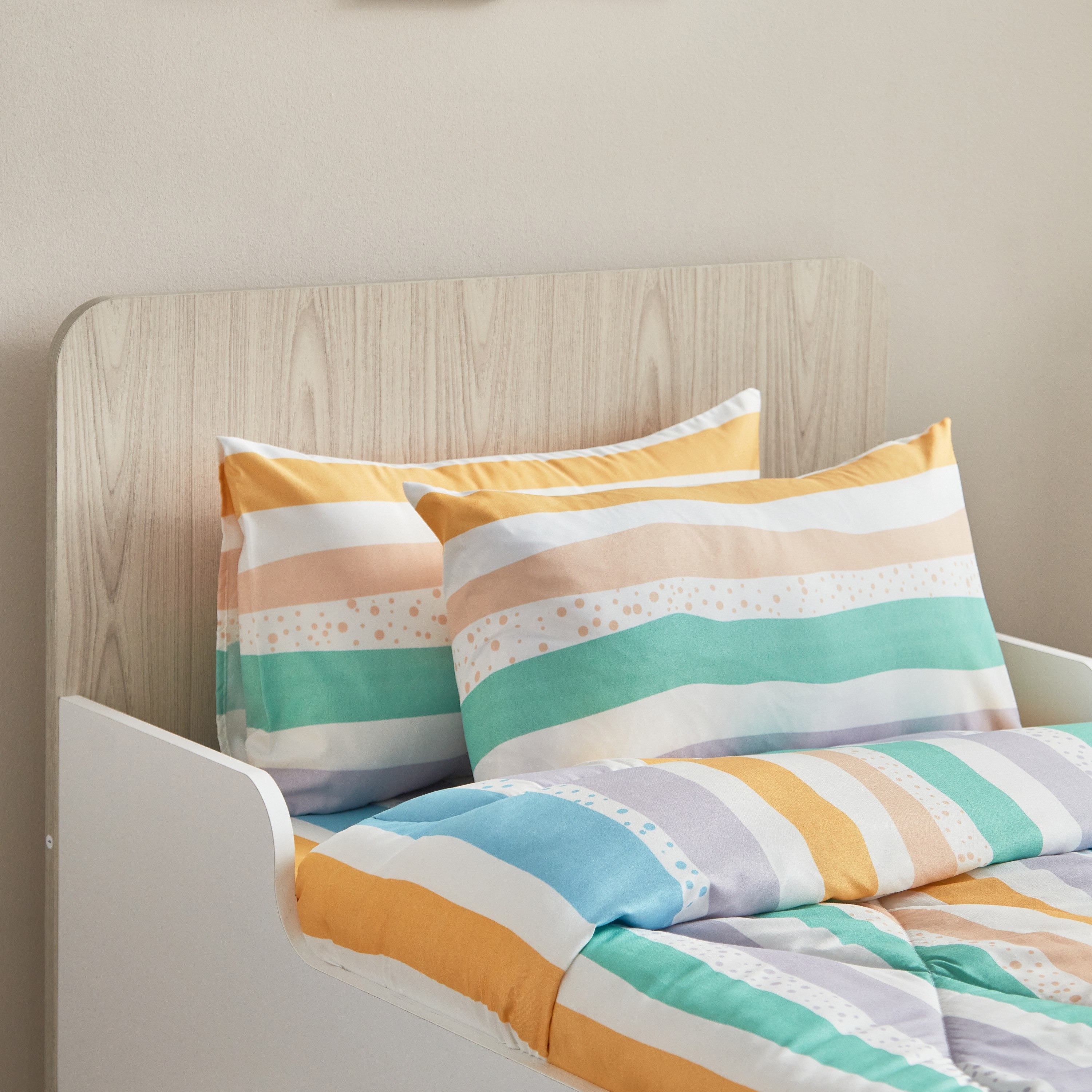 لحاف مع شرشف مطاطي وغطاء وسادة للأطفال من الألياف الدقيقة من نورا - 100x150 سم-hbxhomeware-hbxkidsandyouth-image-3