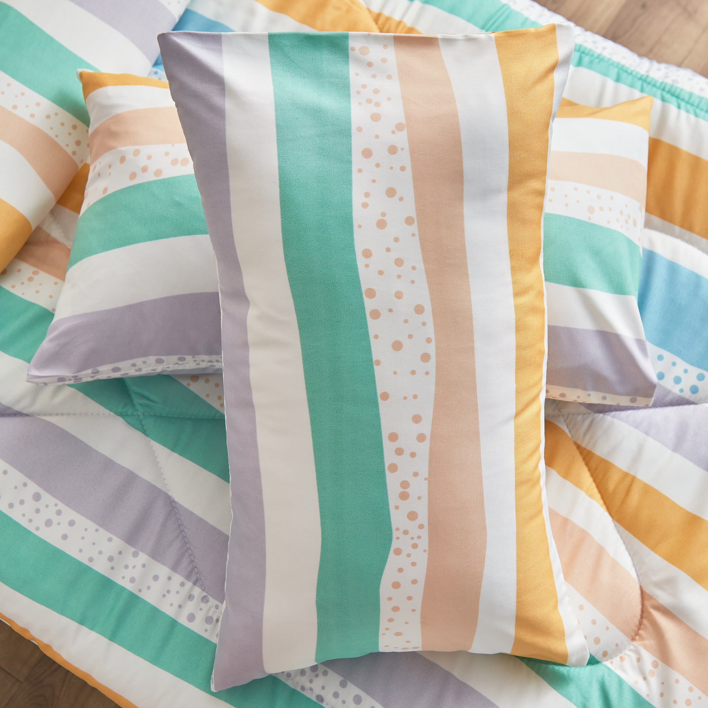 لحاف مع شرشف مطاطي وغطاء وسادة للأطفال من الألياف الدقيقة من نورا - 100x150 سم-hbxhomeware-hbxkidsandyouth-image-7