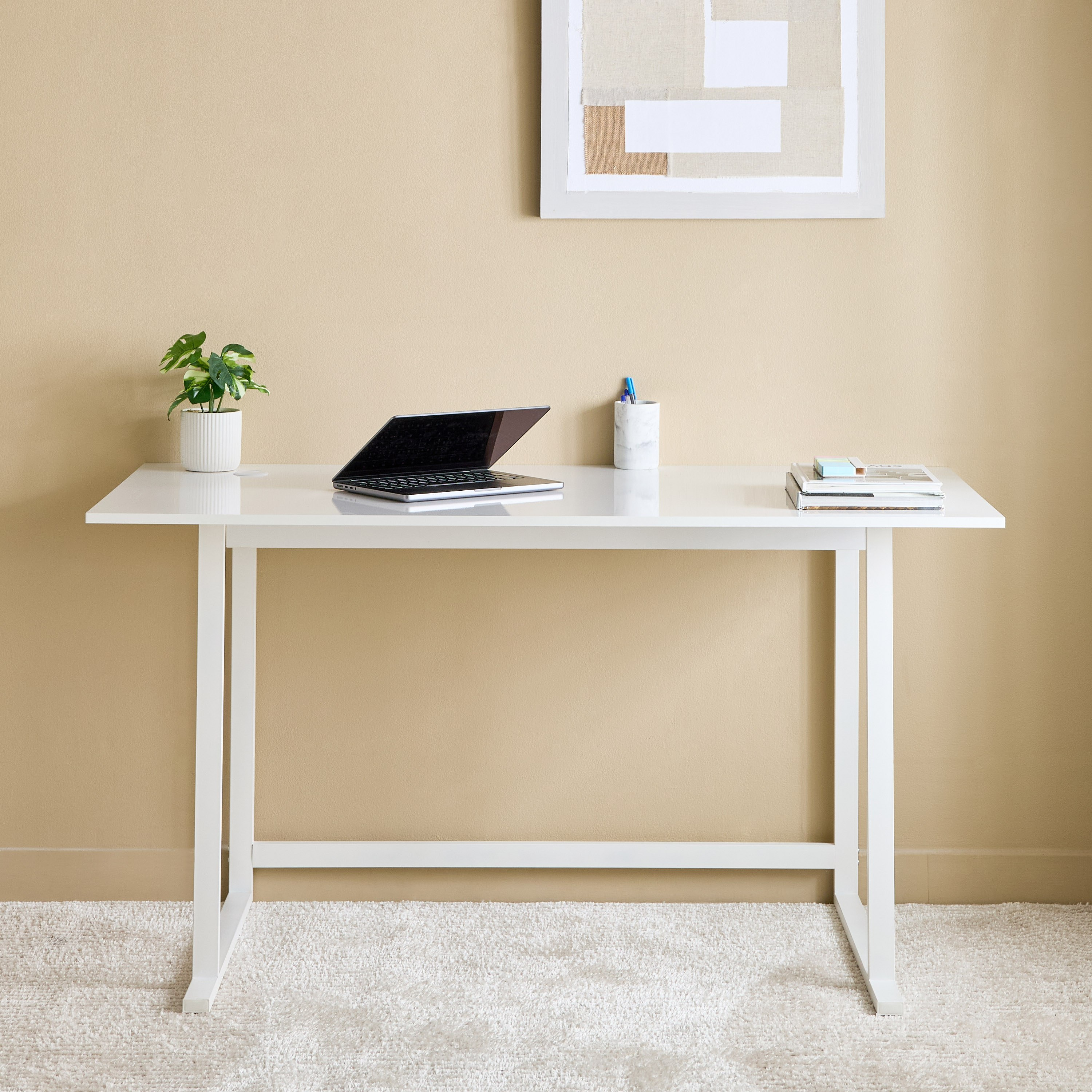 Norwich Large High Gloss Study Desk -hbxfurniture-office-desks-image-2