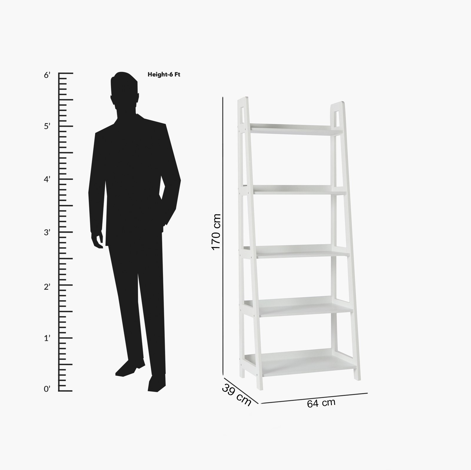 Parker 5-Tier Bookcase-hbxfurniture-office-bookcases-image-9