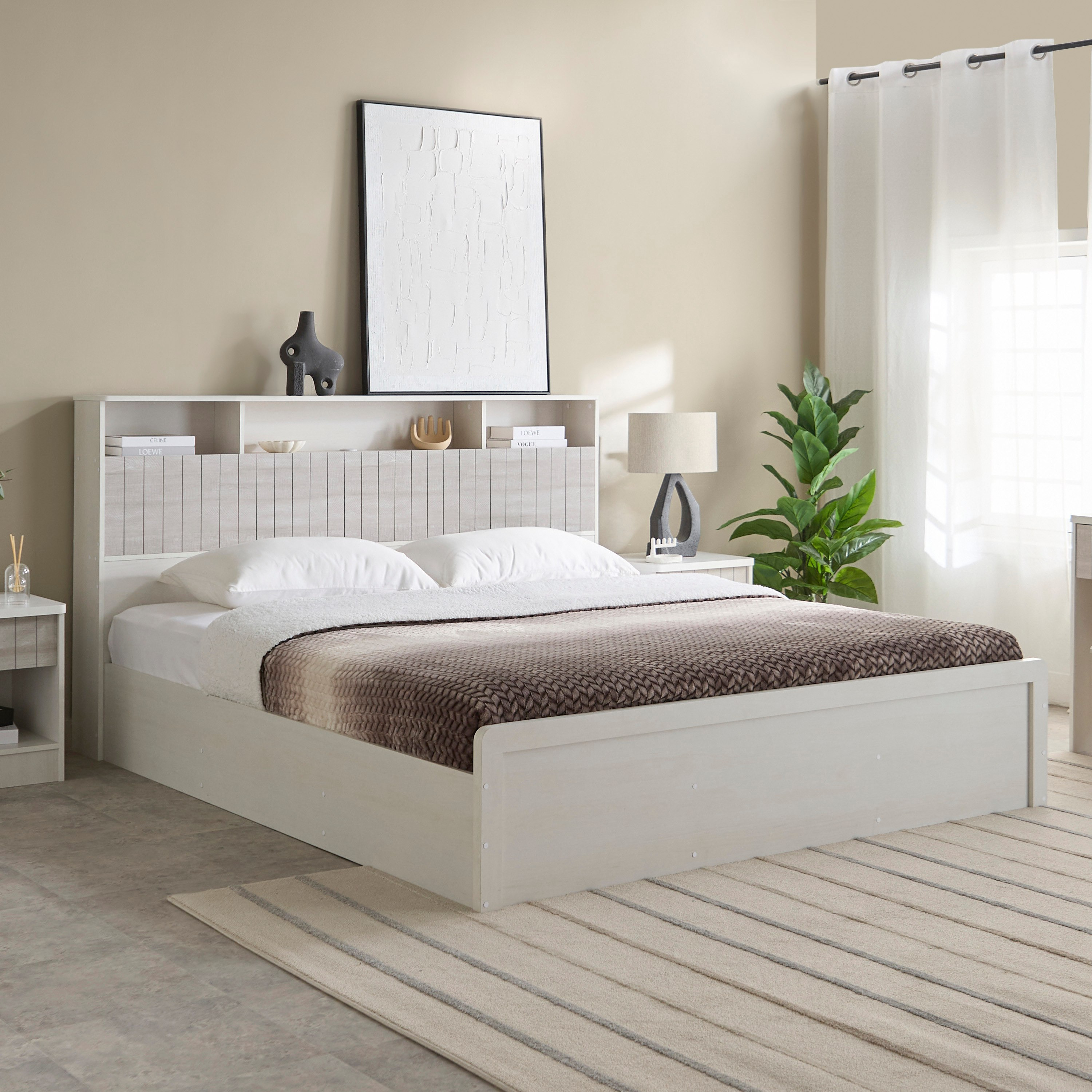 Liverpool 6-Piece King Smart Bedroom Set - 180x200 cm-hbxbedroom-bedsandbedsets-bedroomsets-king-image-2