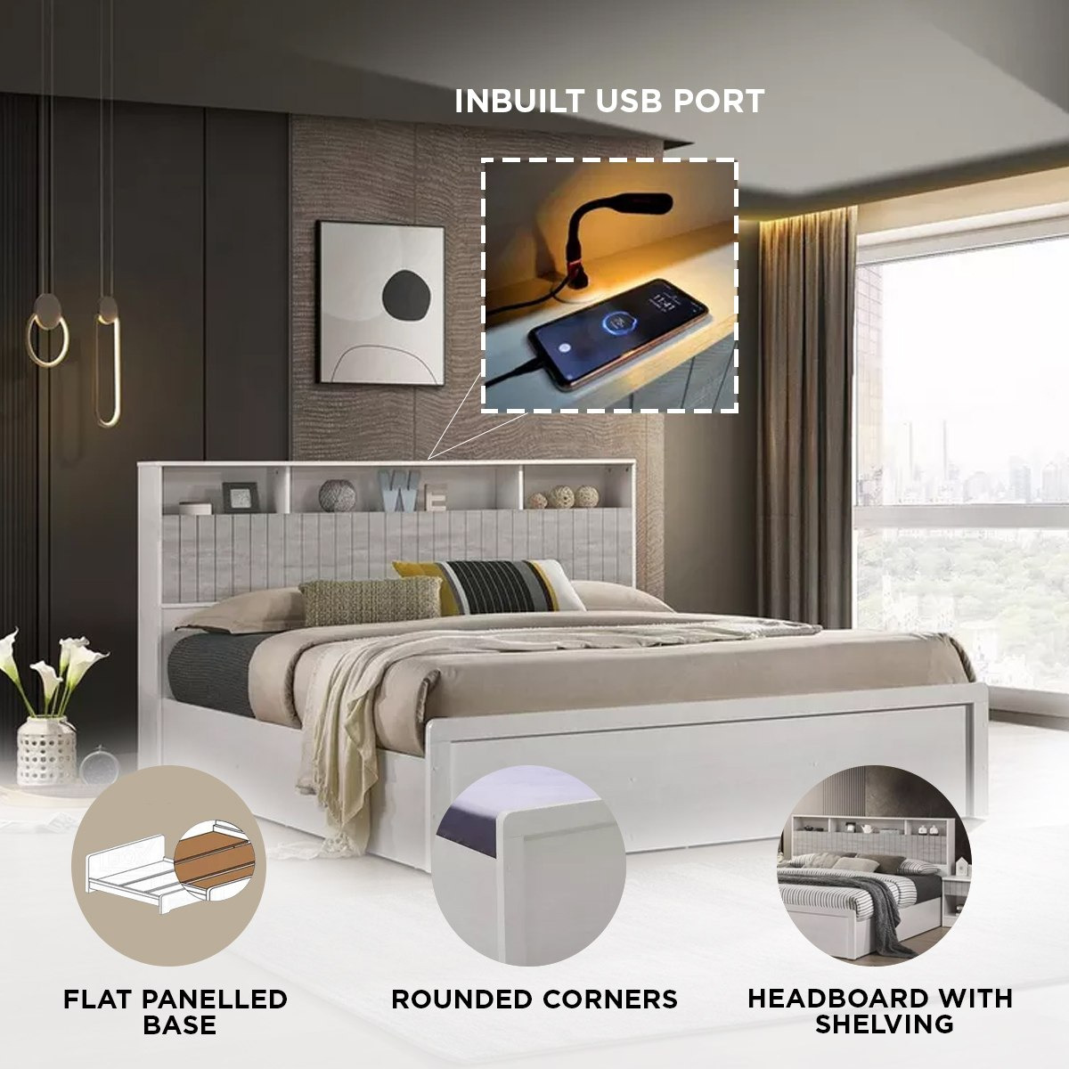 Liverpool 6-Piece King Smart Bedroom Set - 180x200 cm-hbxbedroom-bedsandbedsets-bedroomsets-king-image-27