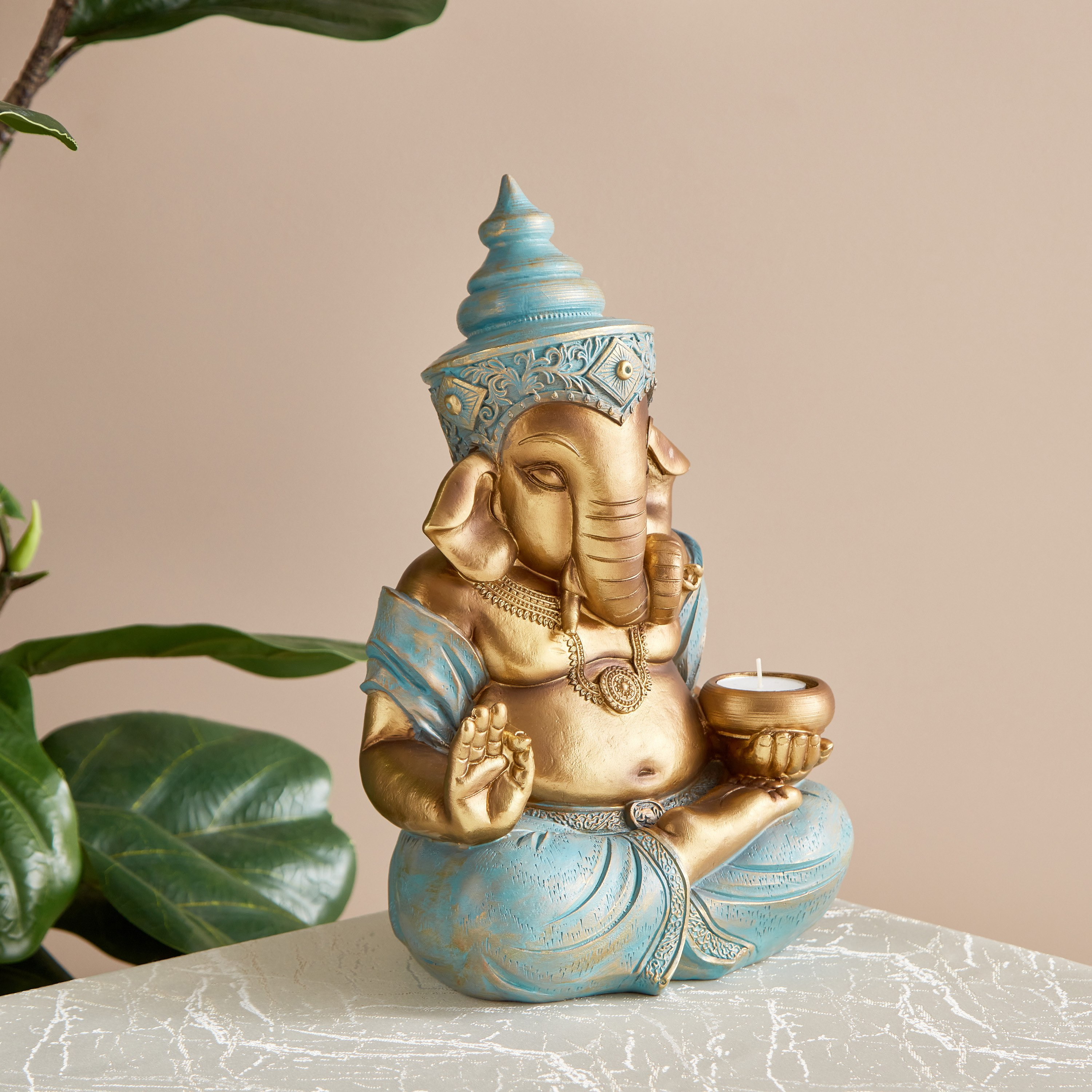 تمثال جانيشا جالس من سيم - 20.5x14.5x31.5 سم-hbxhomeware-homedecor-figurinesandornaments-image-2