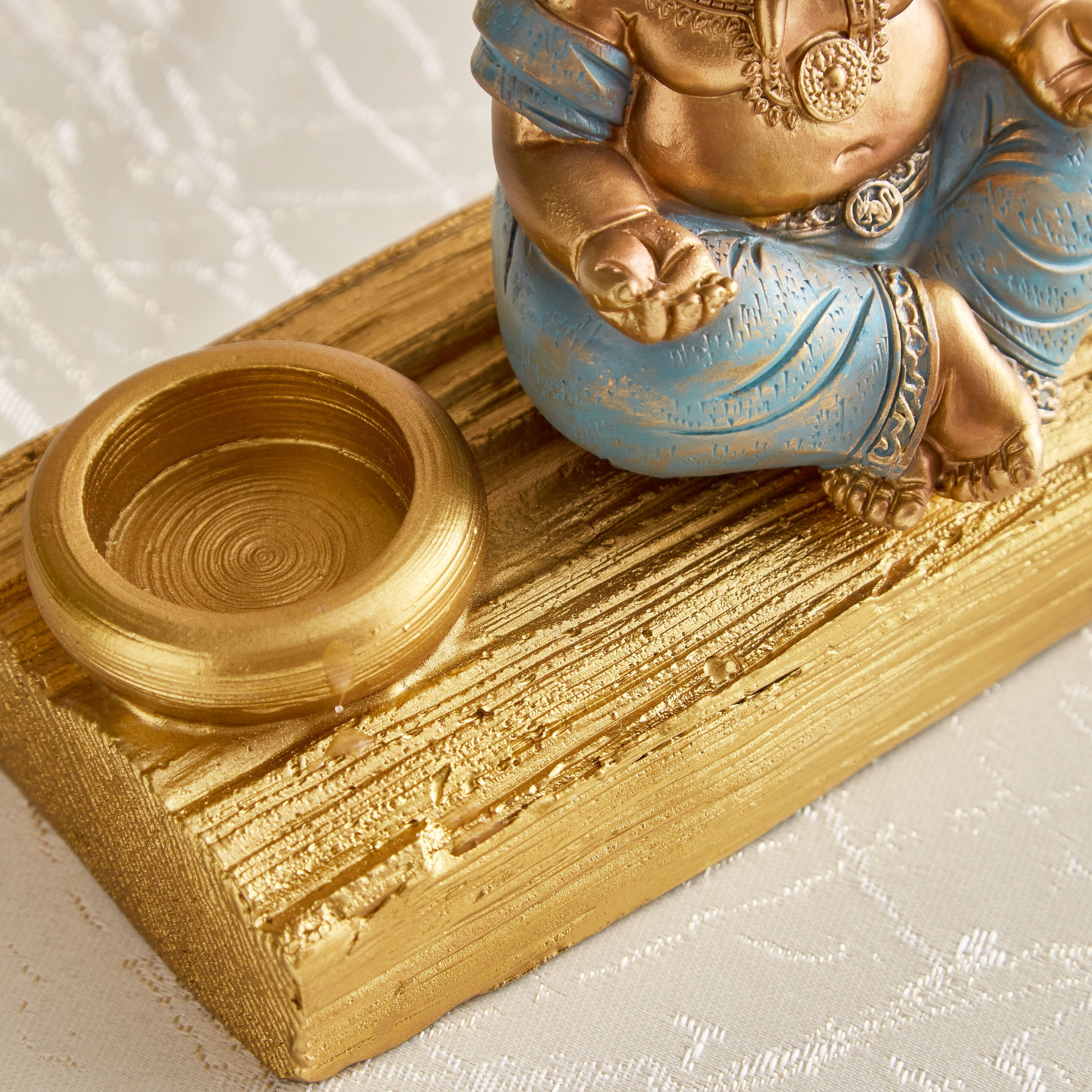 تمثال جانيشا مع حامل شموع صغيرة من سيم - 21.5x9.5x14 سم-hbxhomeware-homedecor-figurinesandornaments-image-4