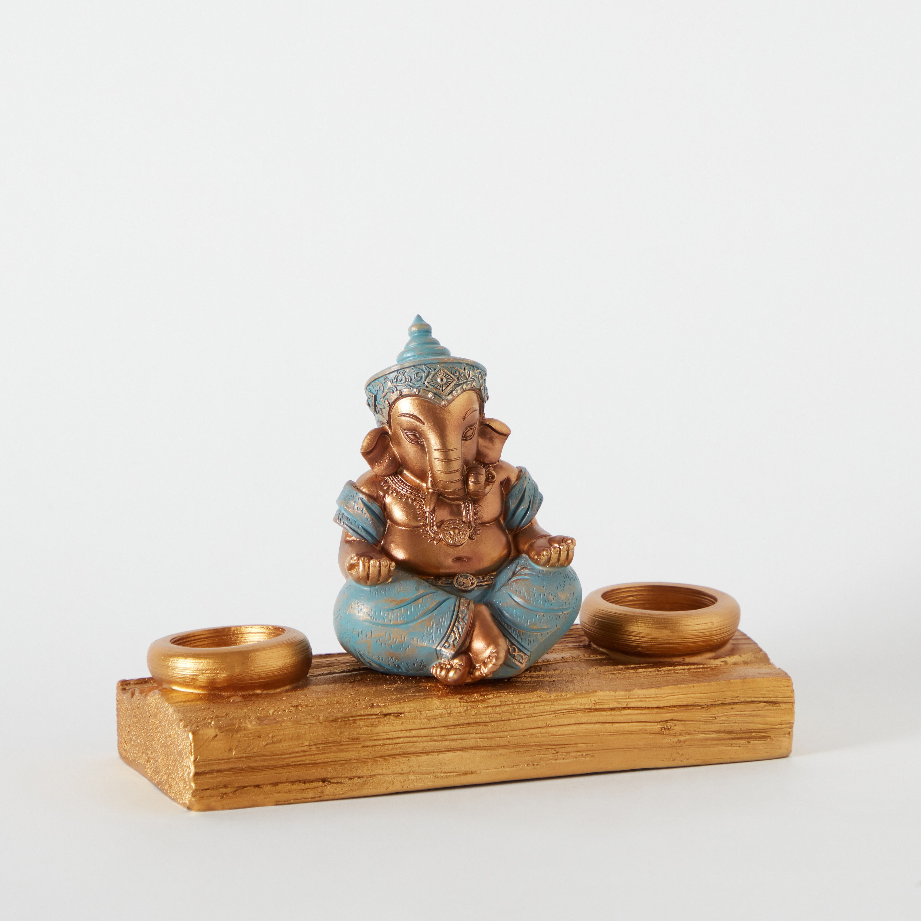 تمثال جانيشا مع حامل شموع صغيرة من سيم - 21.5x9.5x14 سم-hbxhomeware-homedecor-figurinesandornaments-image-7